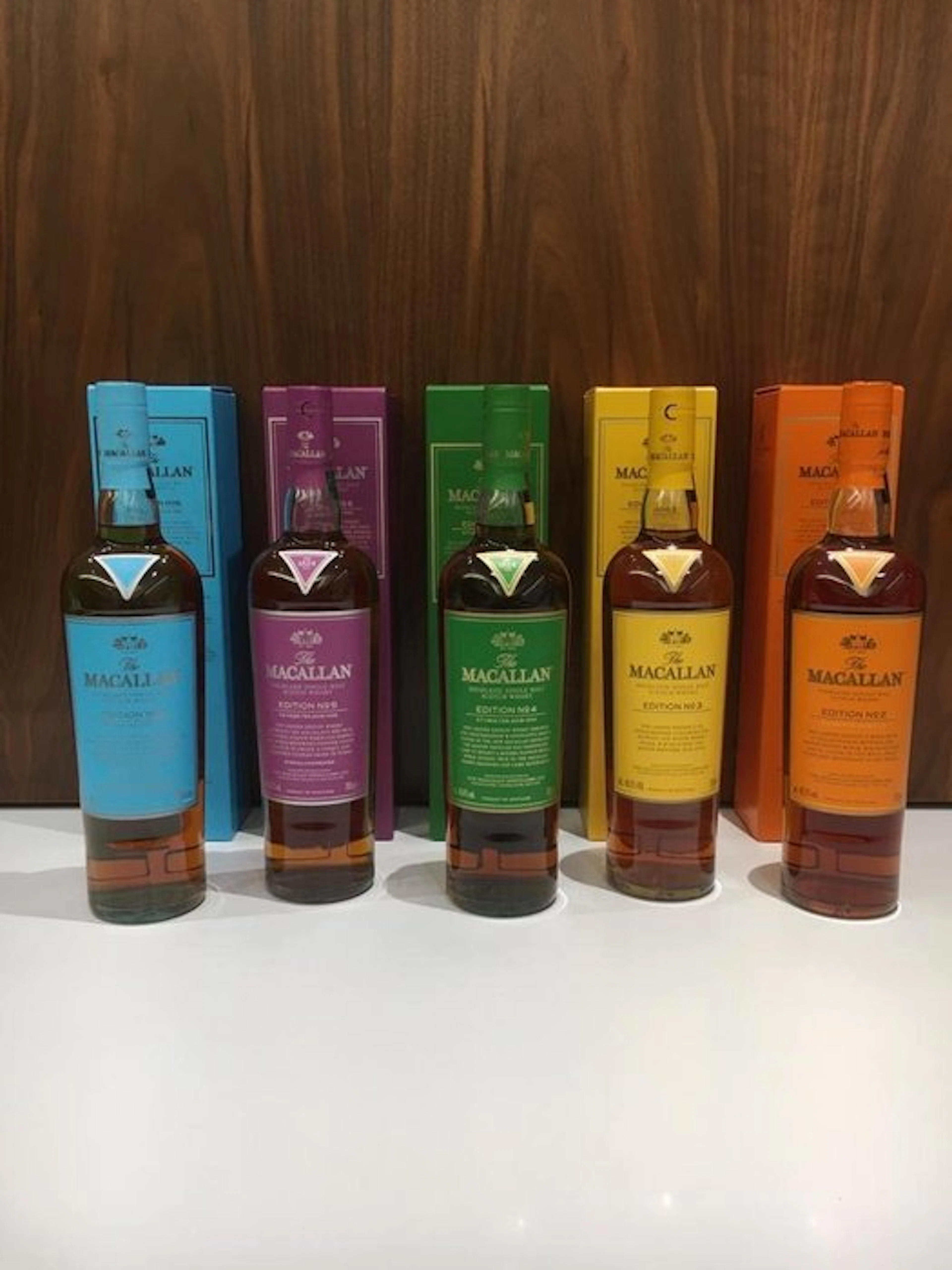 Macallan Edition Nos. 2, 3, 4, 5 & 6 - 700ml - 5 bottles