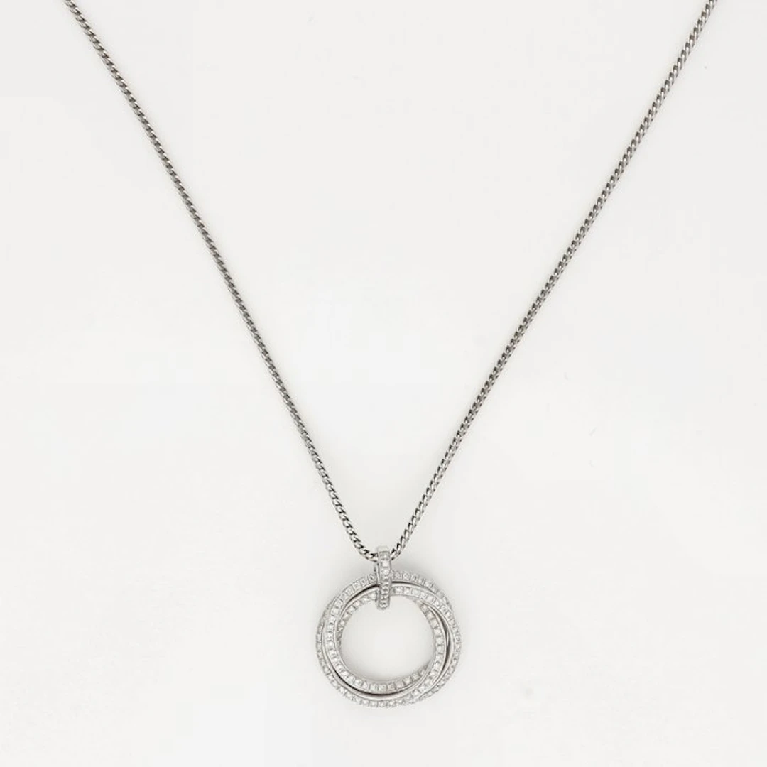 Necklace - 18 kt. White gold Diamond (Natural)