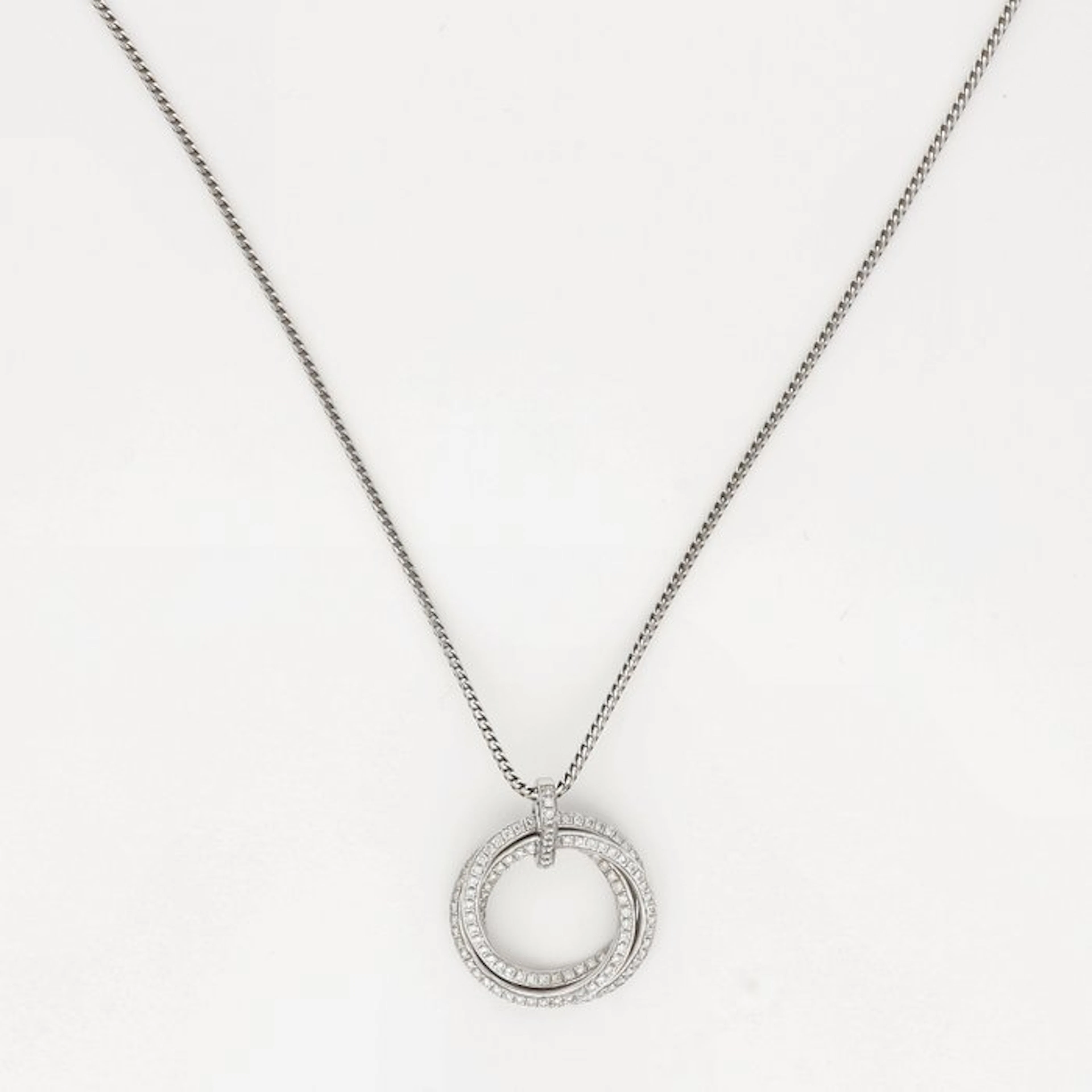 Necklace - 18 kt. White gold Diamond (Natural)