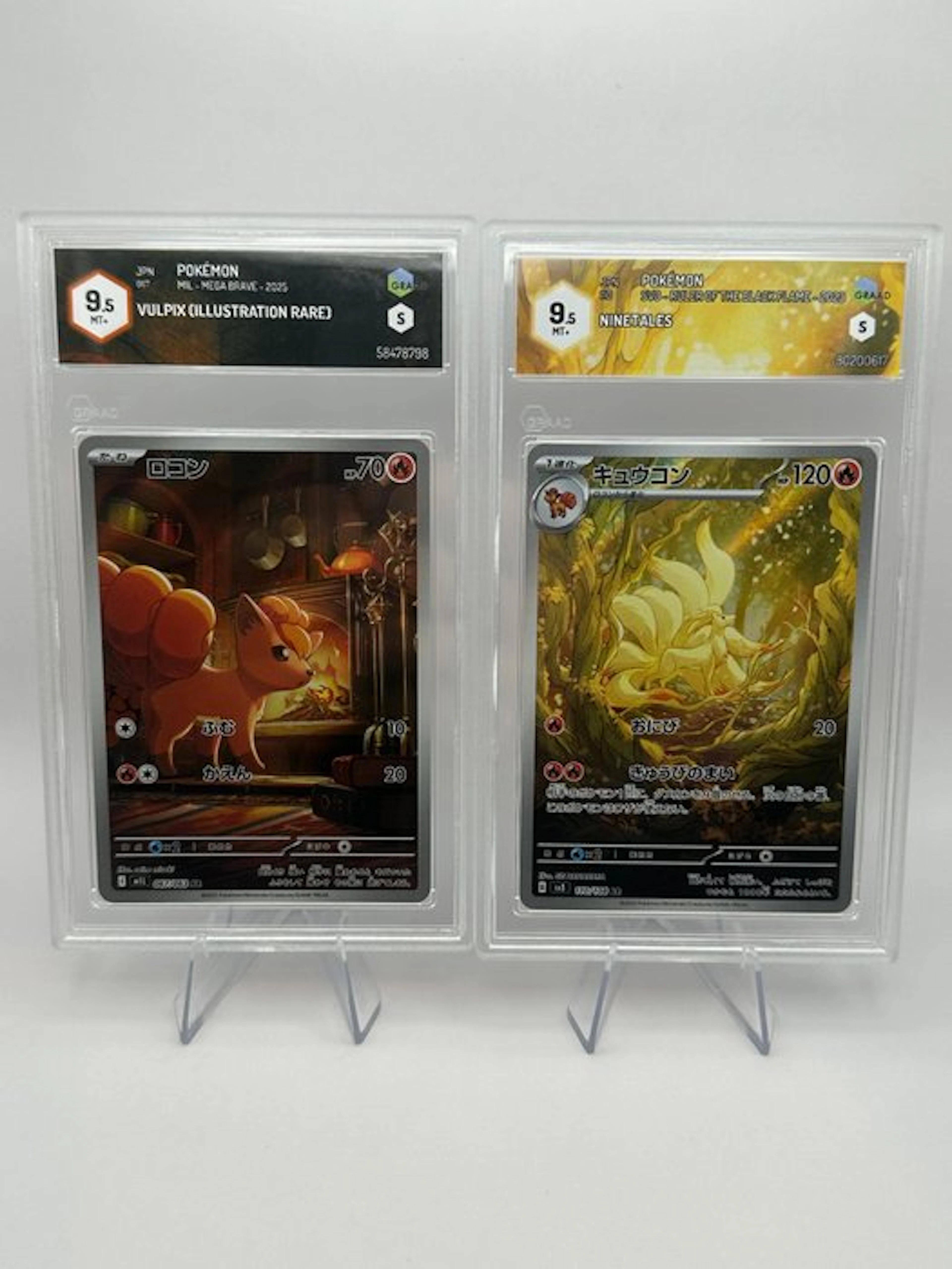 Pokémon - 2 Graded card - Vulpix