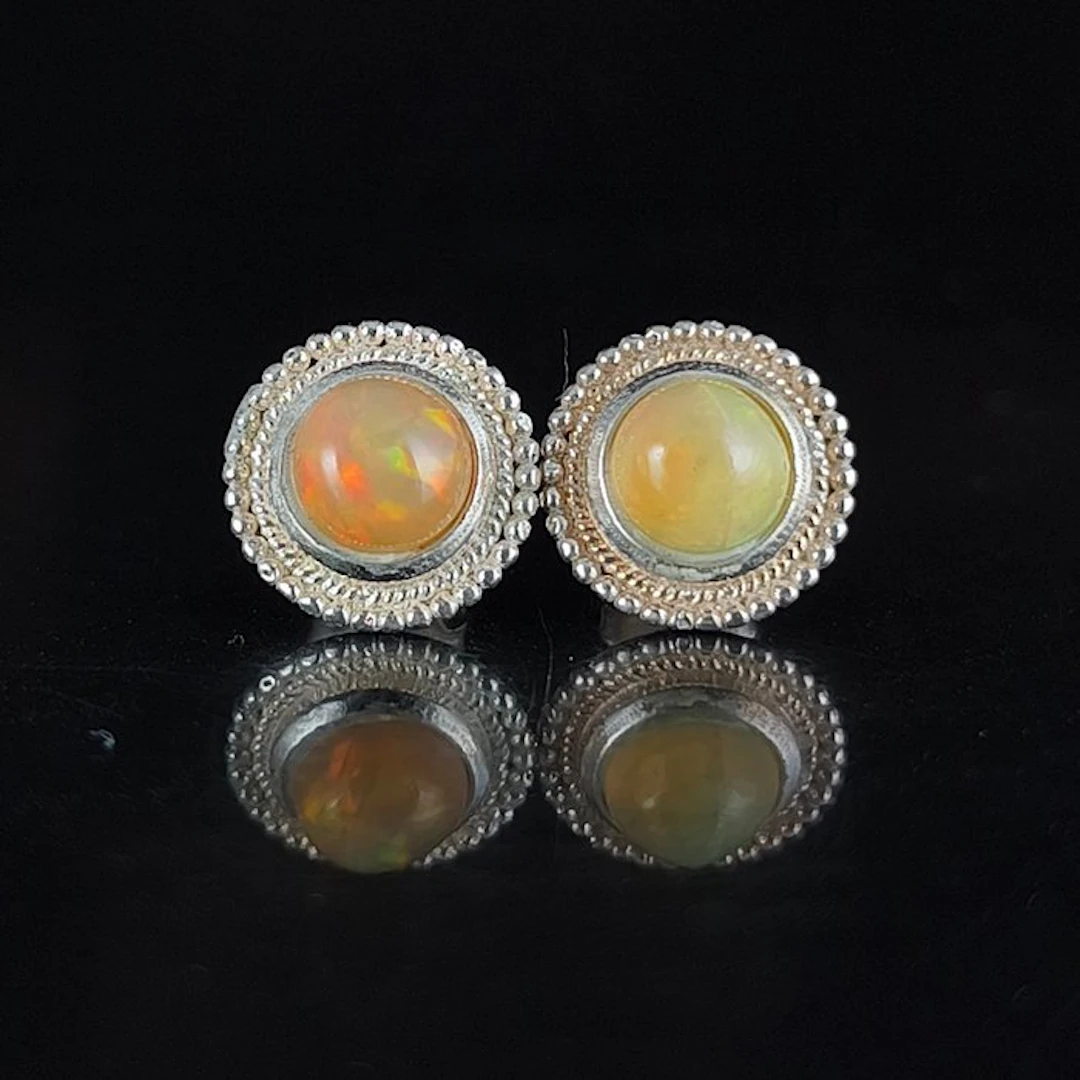 Opal - Silver - Earrings - Self-discovery