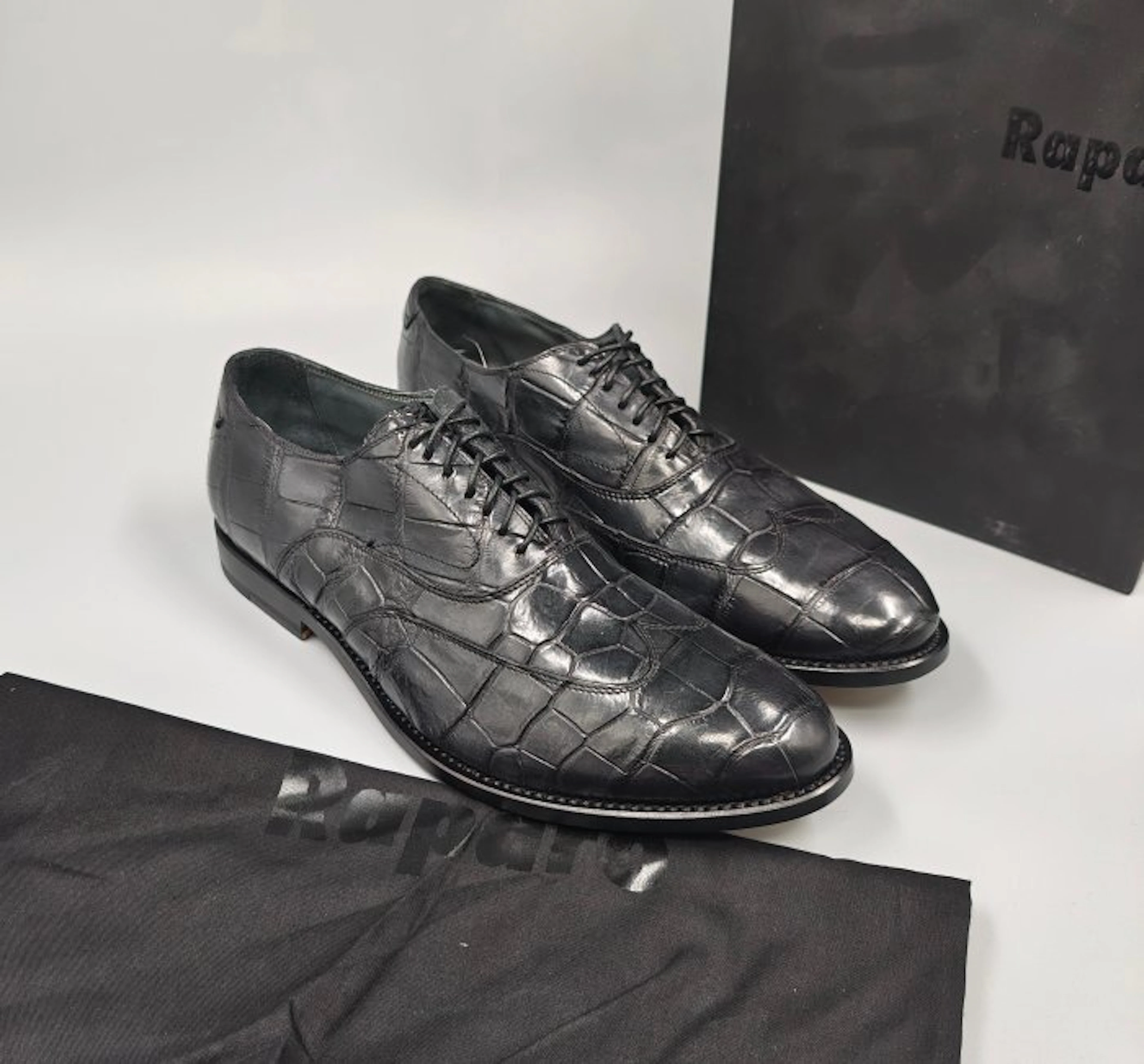 Raparo-Wingtip-Crocodile-UK7 - Lace-up shoes - Size: EU 41 - New in box