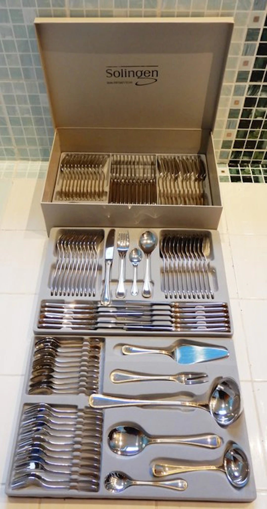 SBS Solingen - Cutlery set for 12 (116) - Inox 18/10