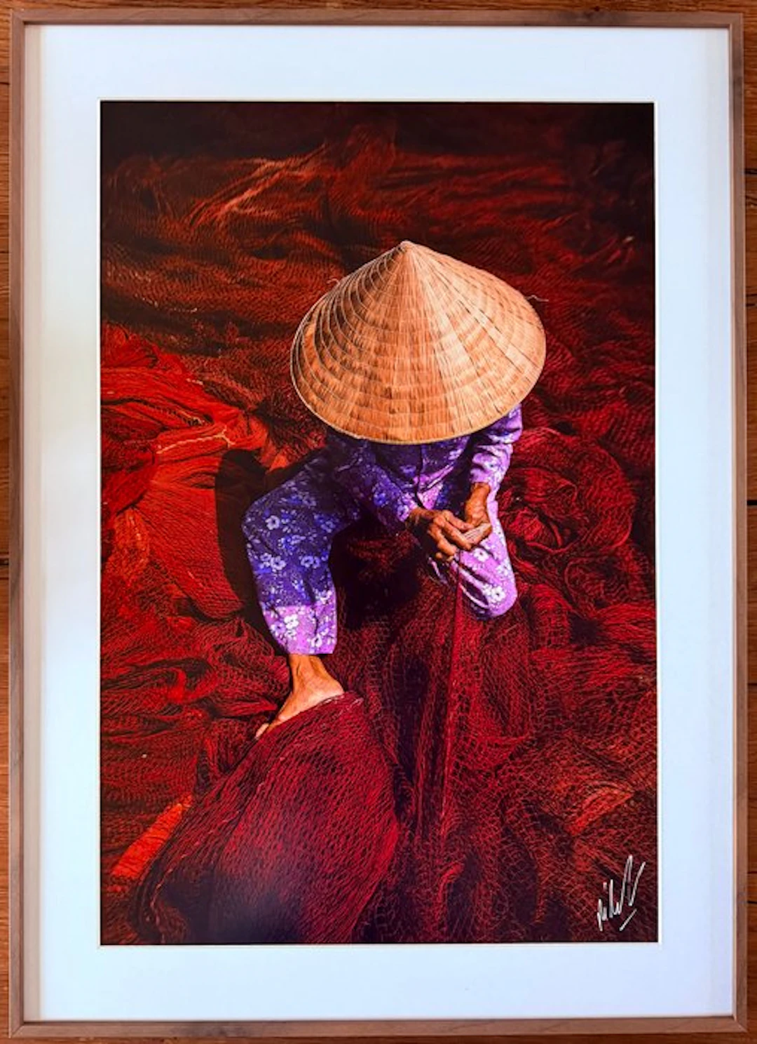 Réhahn - "MAROON" - RARE Hand-signed by the artist with COA