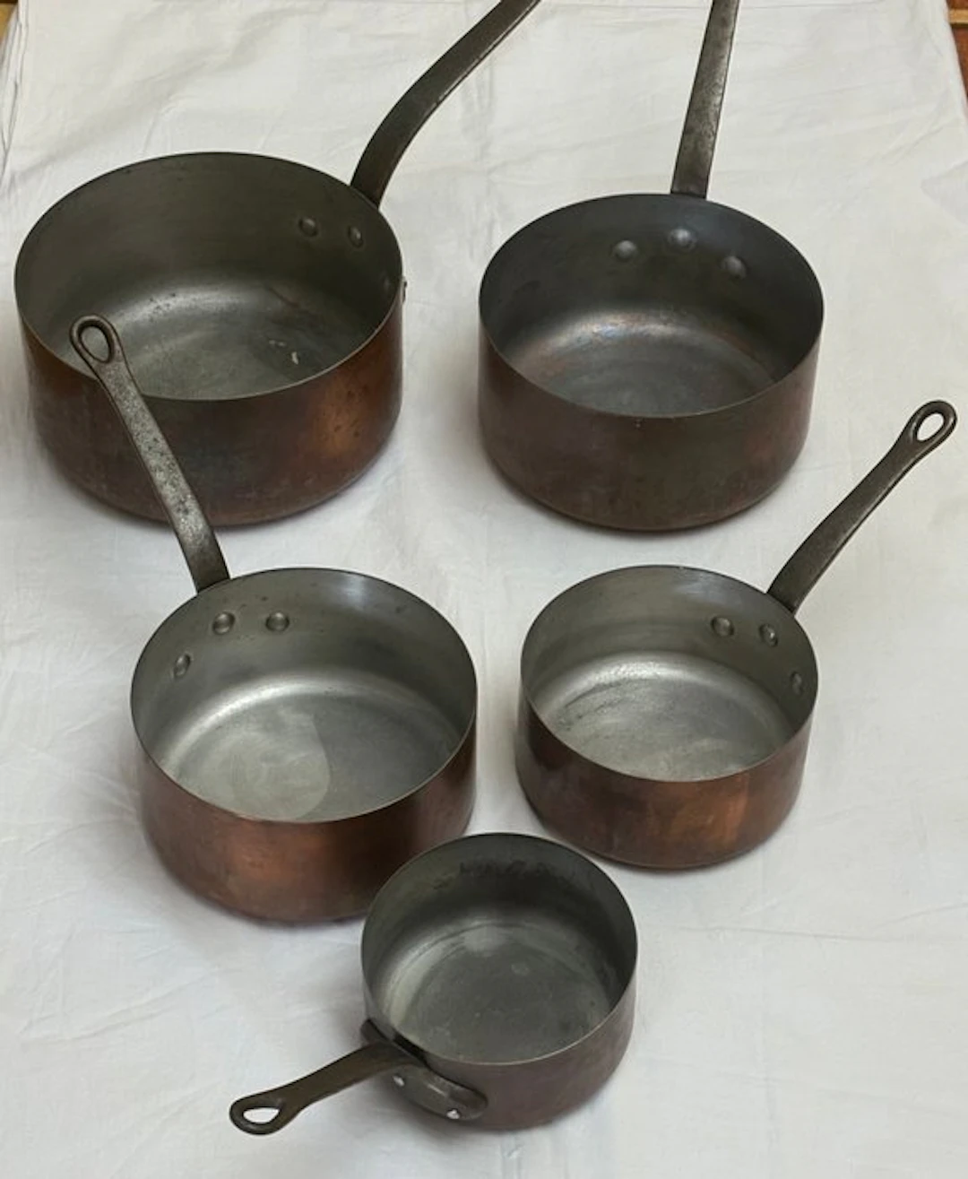 Les Cuivres de Faucogney - Pot (5) - Copper, Metal, Tin - Graduated set