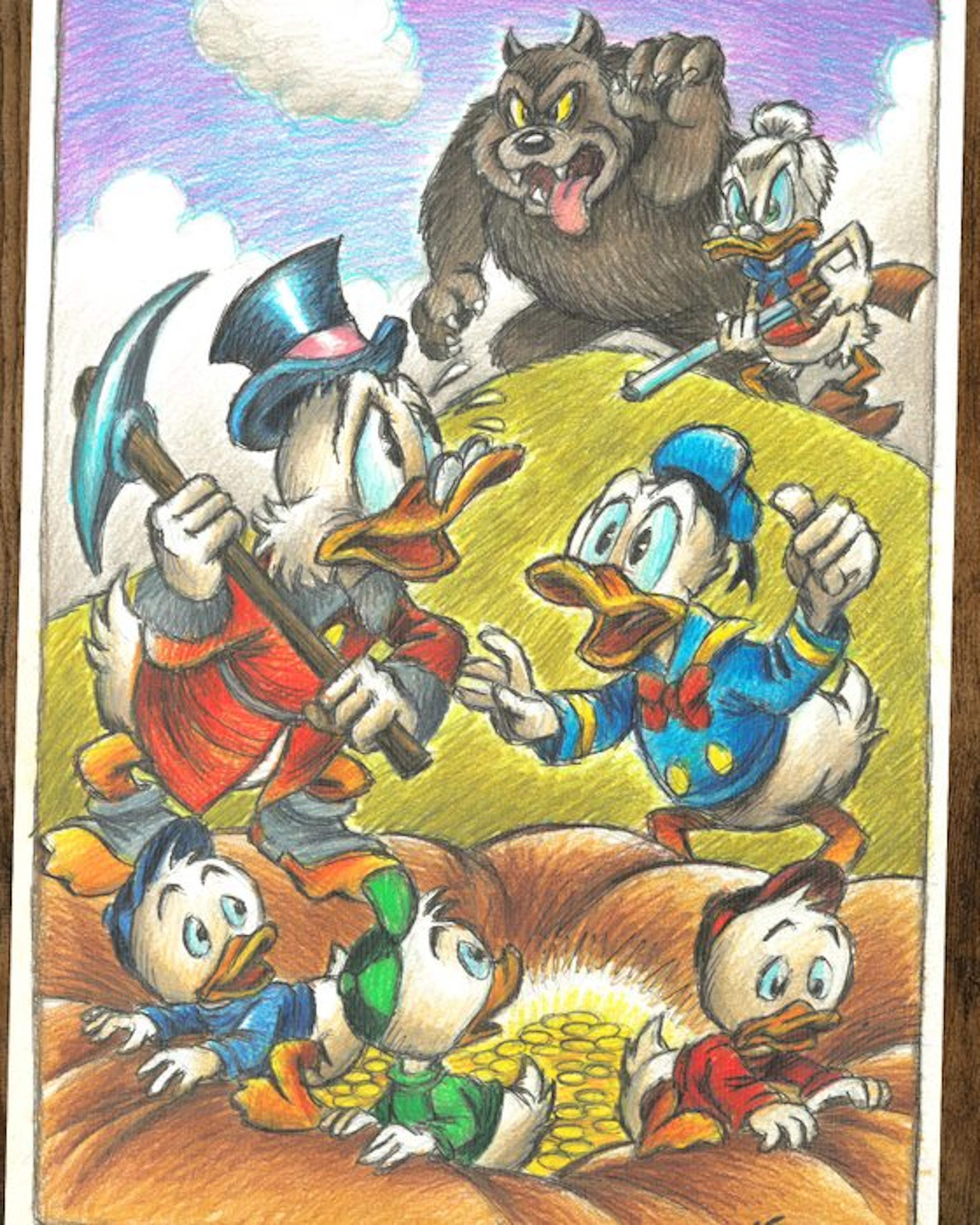 Vizcarra - Scrooge McDuck & Donald “Treasure Hunt” - Hand...