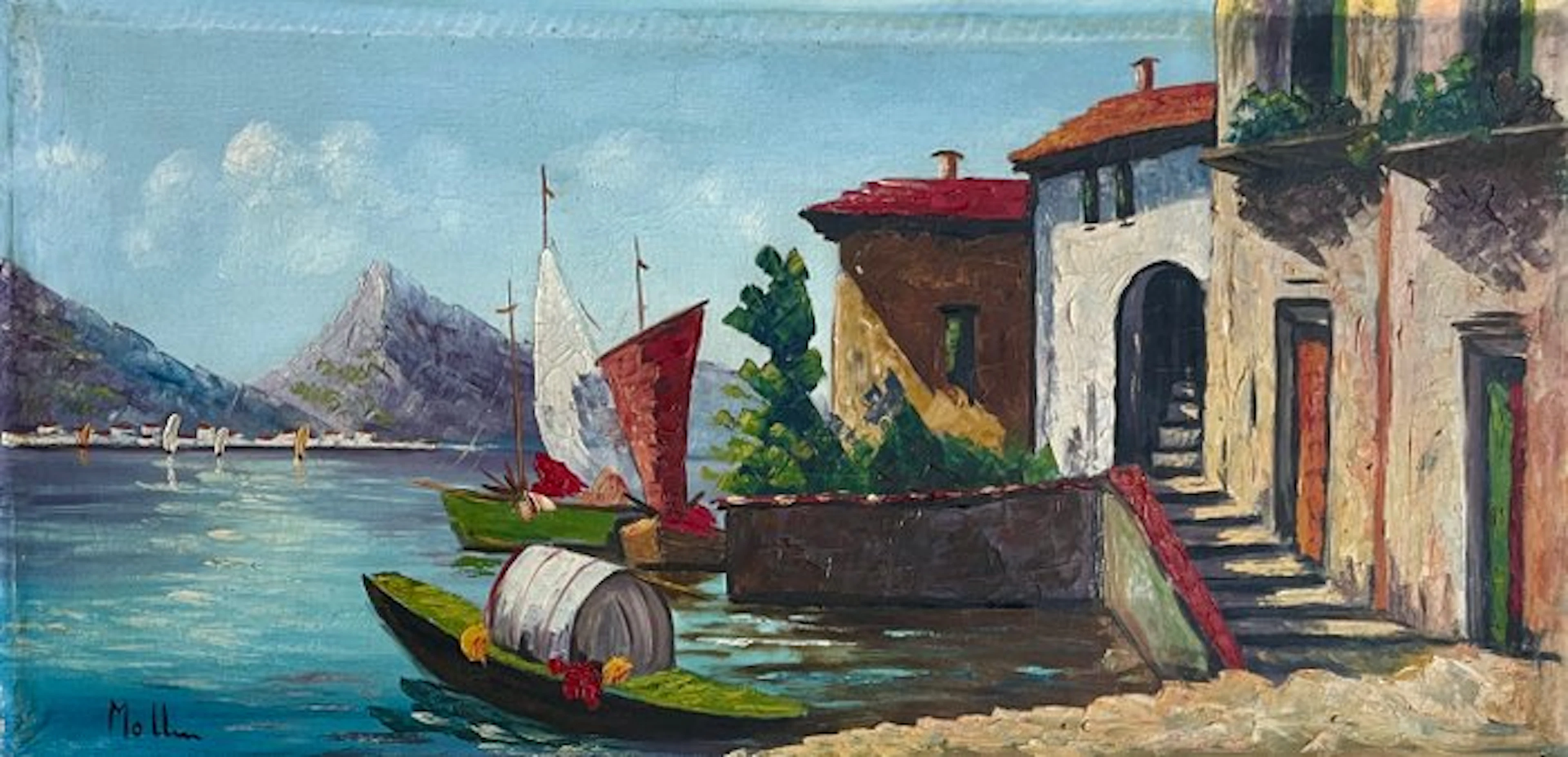 Karl Mollin (1880-1962) - Marine méditerranéenne