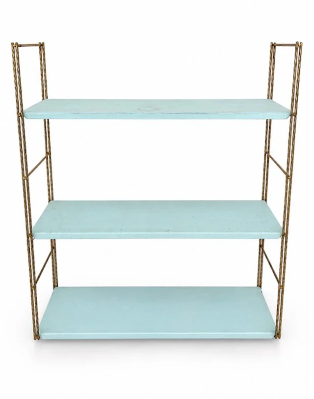 Wall shelf unit - Metal - Vintage wall shelf - pastel...