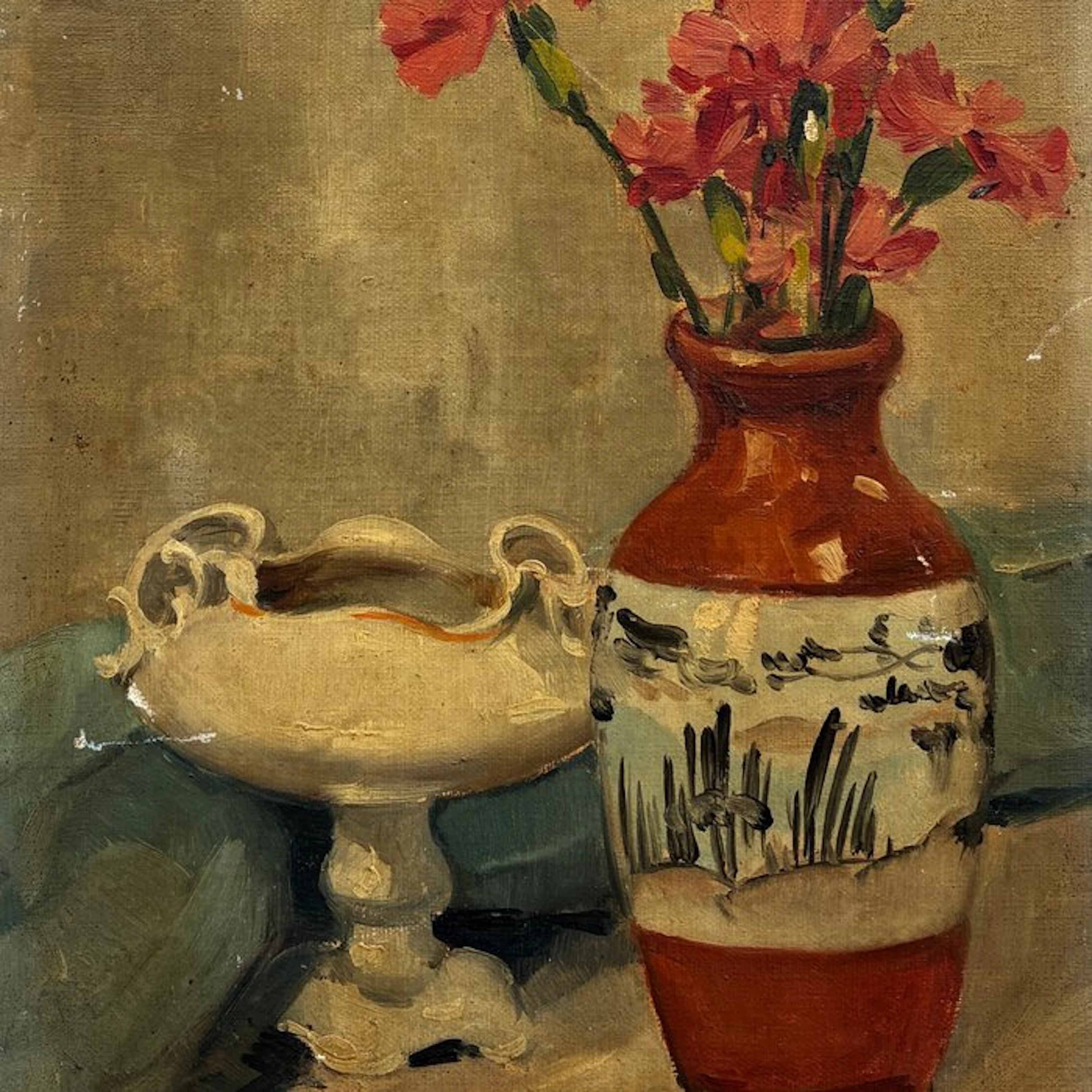 René Vogelweith (1881-1950) - Nature morte au vase...