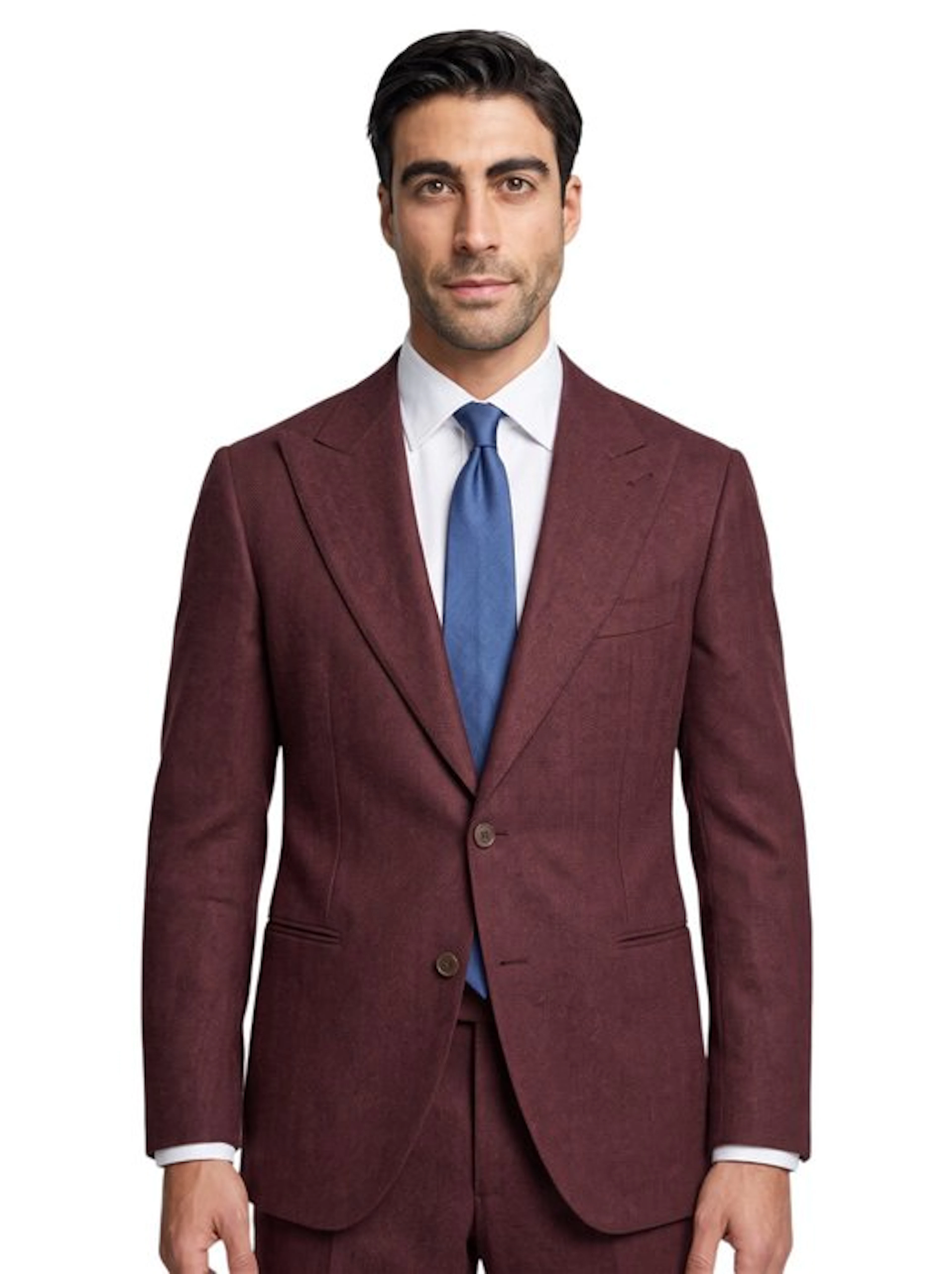 MARSEGLIA NAPOLI - 48 IT - Suit Wine 100% Wool HOLLAND...