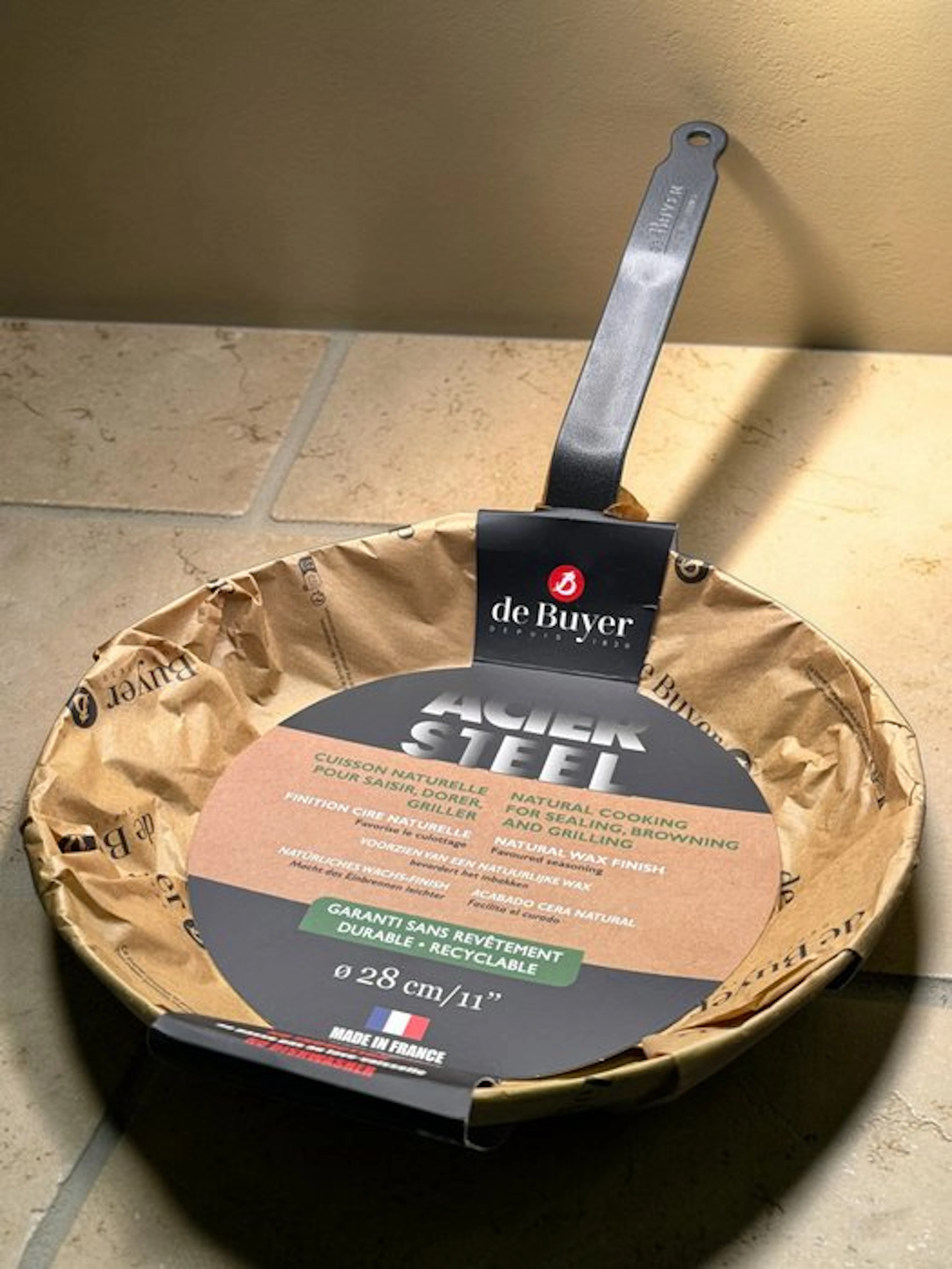 De Buyer - Pan - Frying Pan - Made in France - Acier Steel - 28 cm