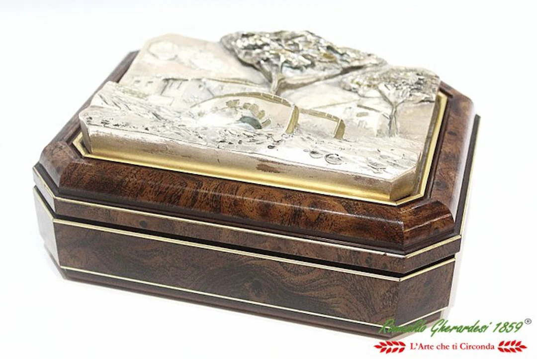 New Daniel in lastra argento in radica di noce - Box - .925 silver