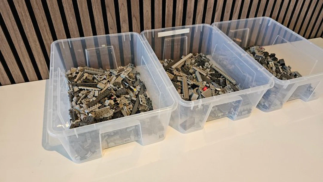 LEGO Pieces - 1000 Pieces - Grijs