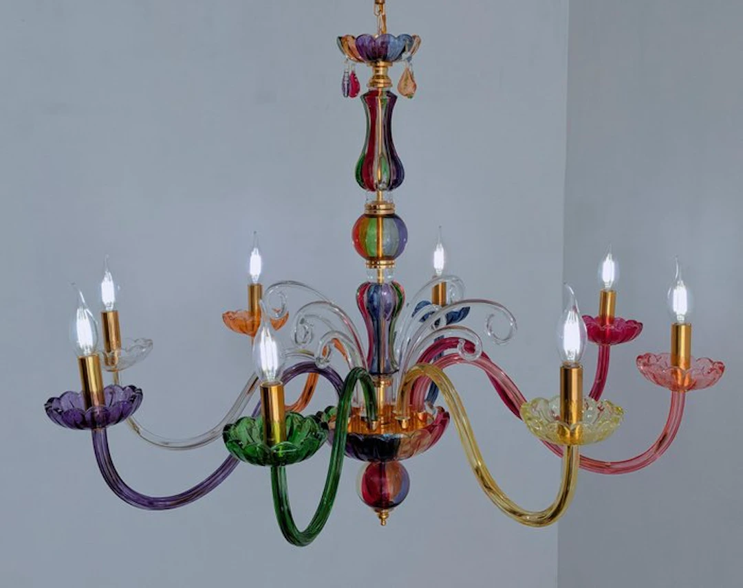 Luminario Design - Rubi - Chandelier - Crystal - Multi-Color Chandelier