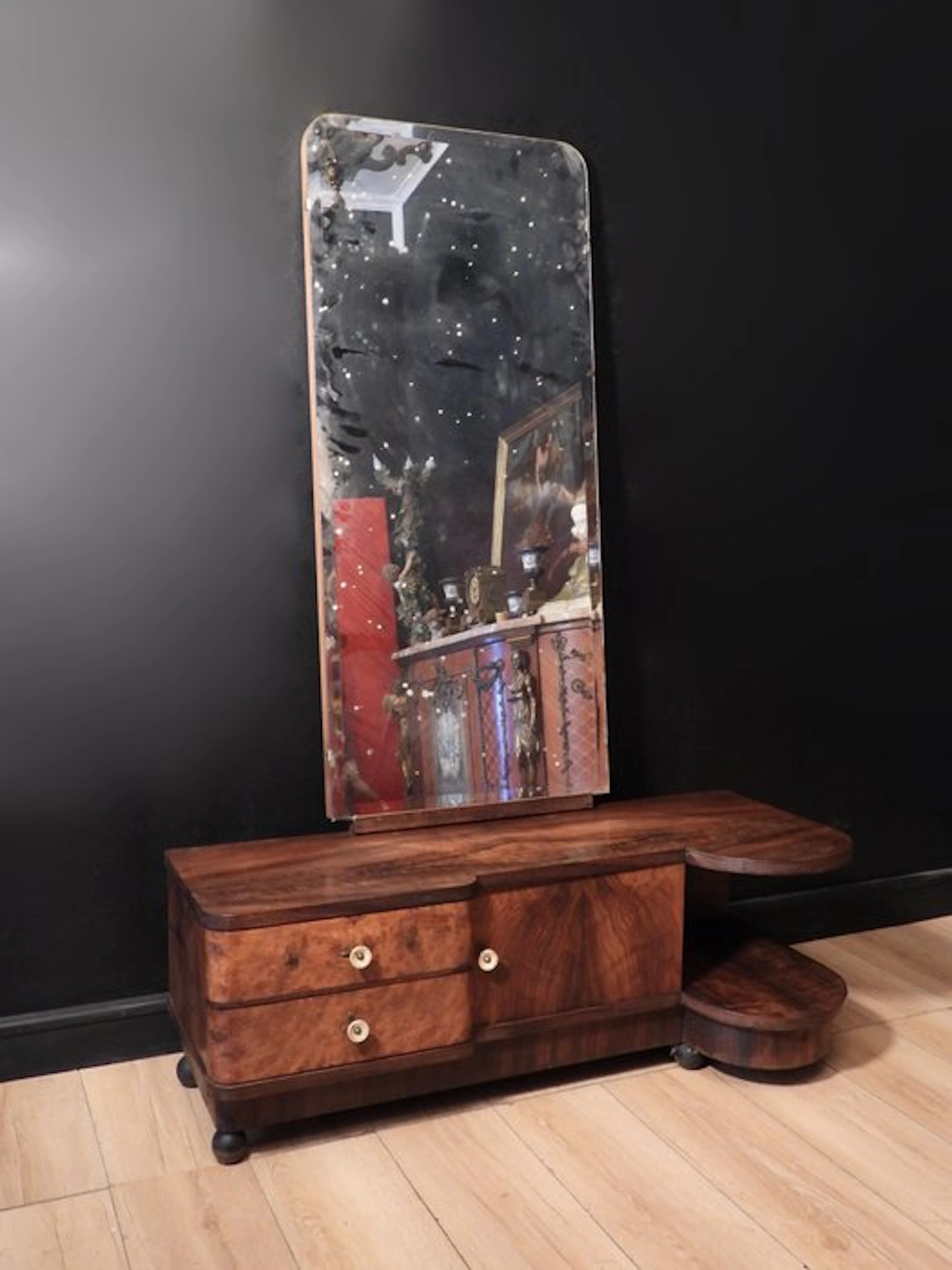 Dressing table set - Wood, Glass