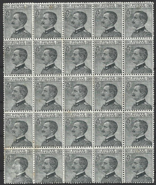 Italy Kingdom 1925 - Michetti 30c - Varieties - 185g