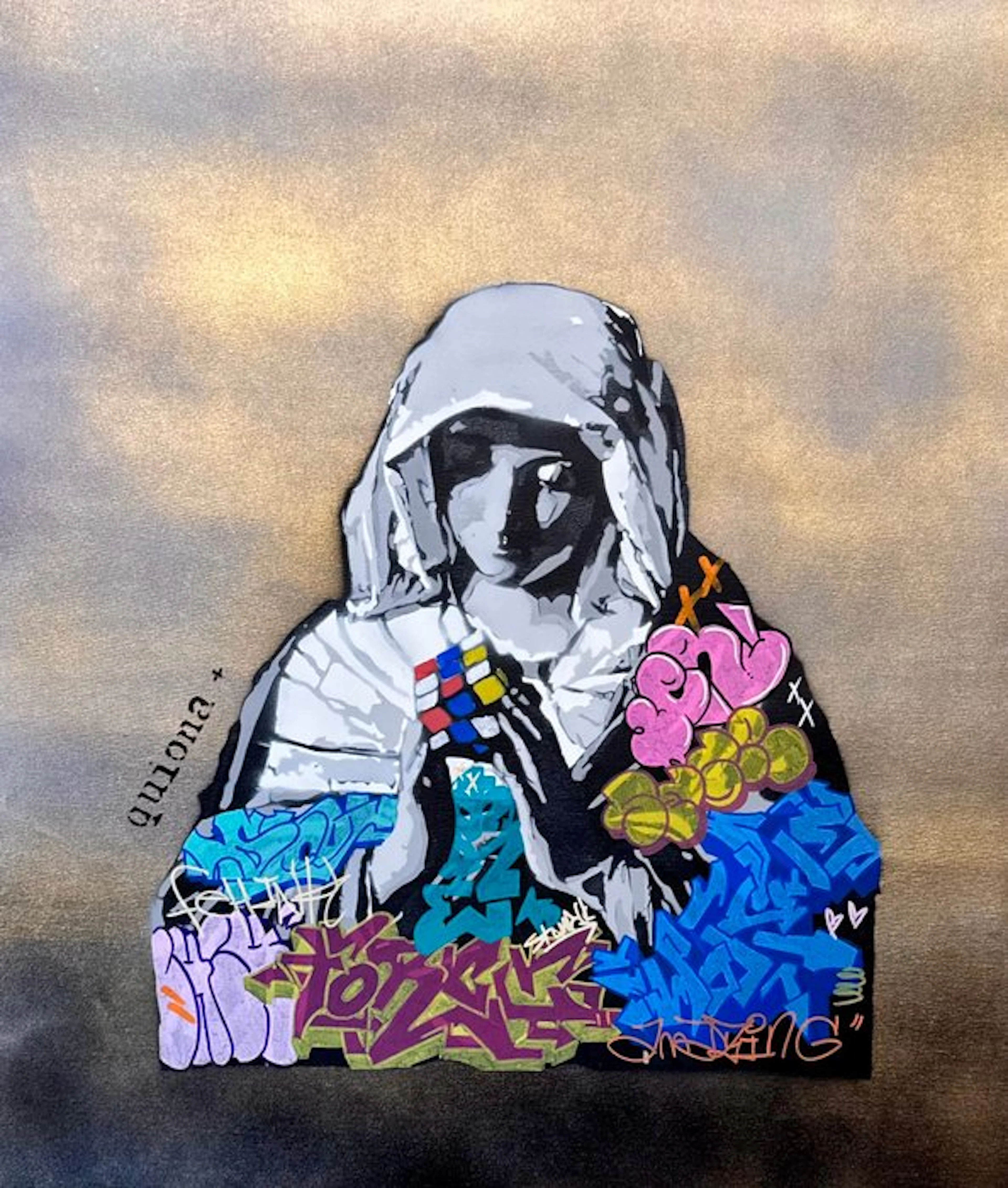 Quiona+ - ‘The Virgin with the Rubik’s Cube’ XL (No Reserve Price)