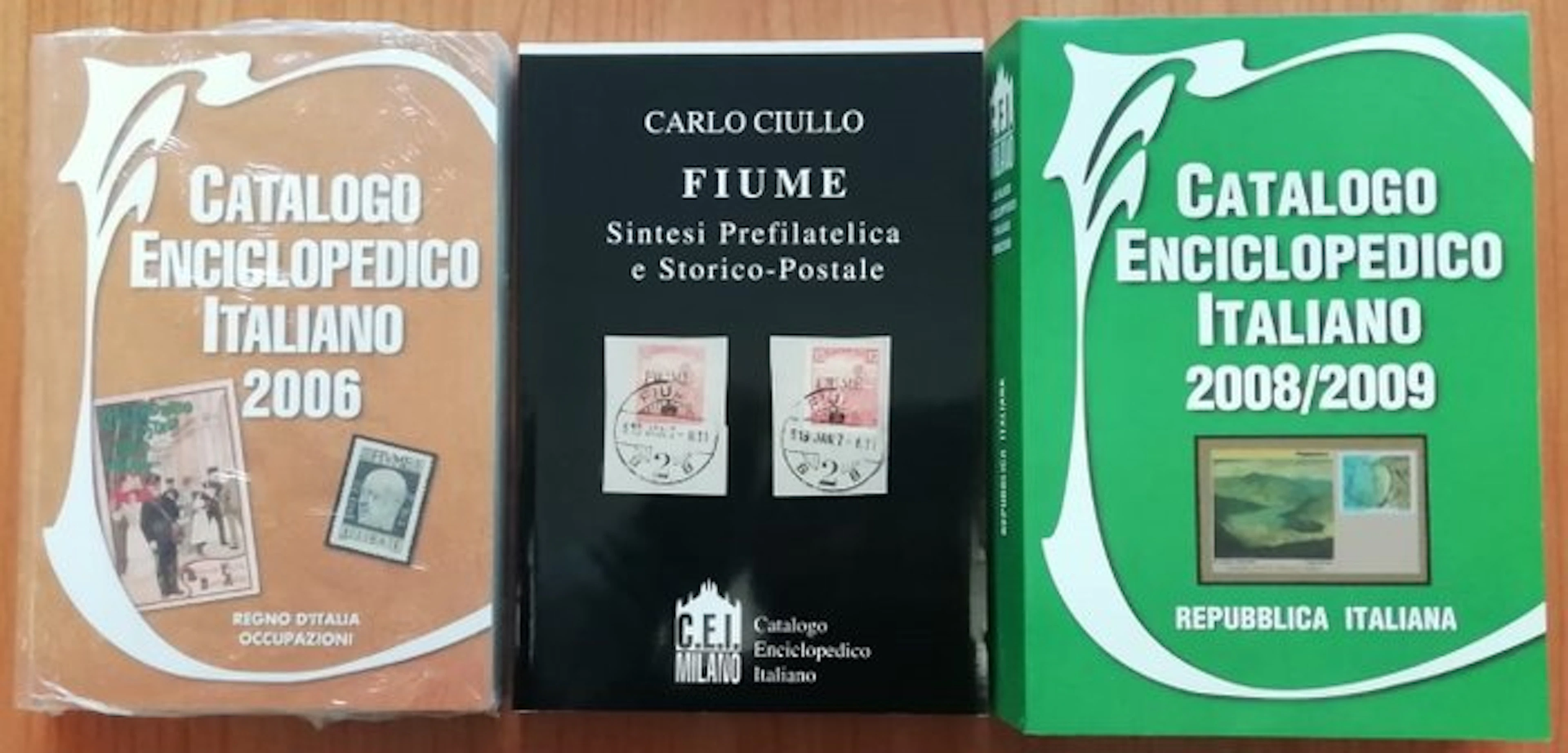 Italy - Set of 3 Cei Catalogues: Kingdom, Republic and Fiume by Carlo Ciullo.