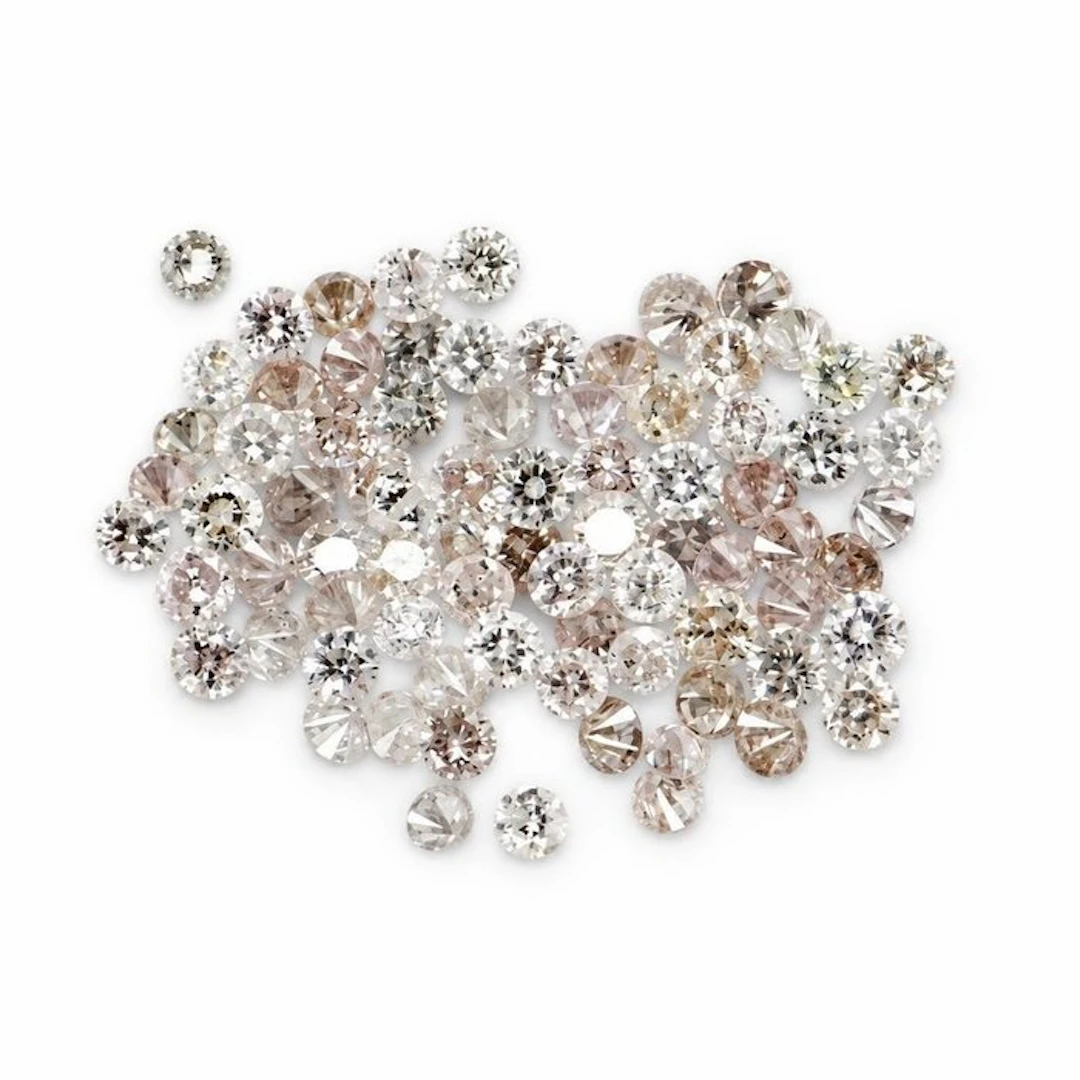 No reserve price - 79 pcs Diamond (Natural) - 1.02 ct - Round - SI1
