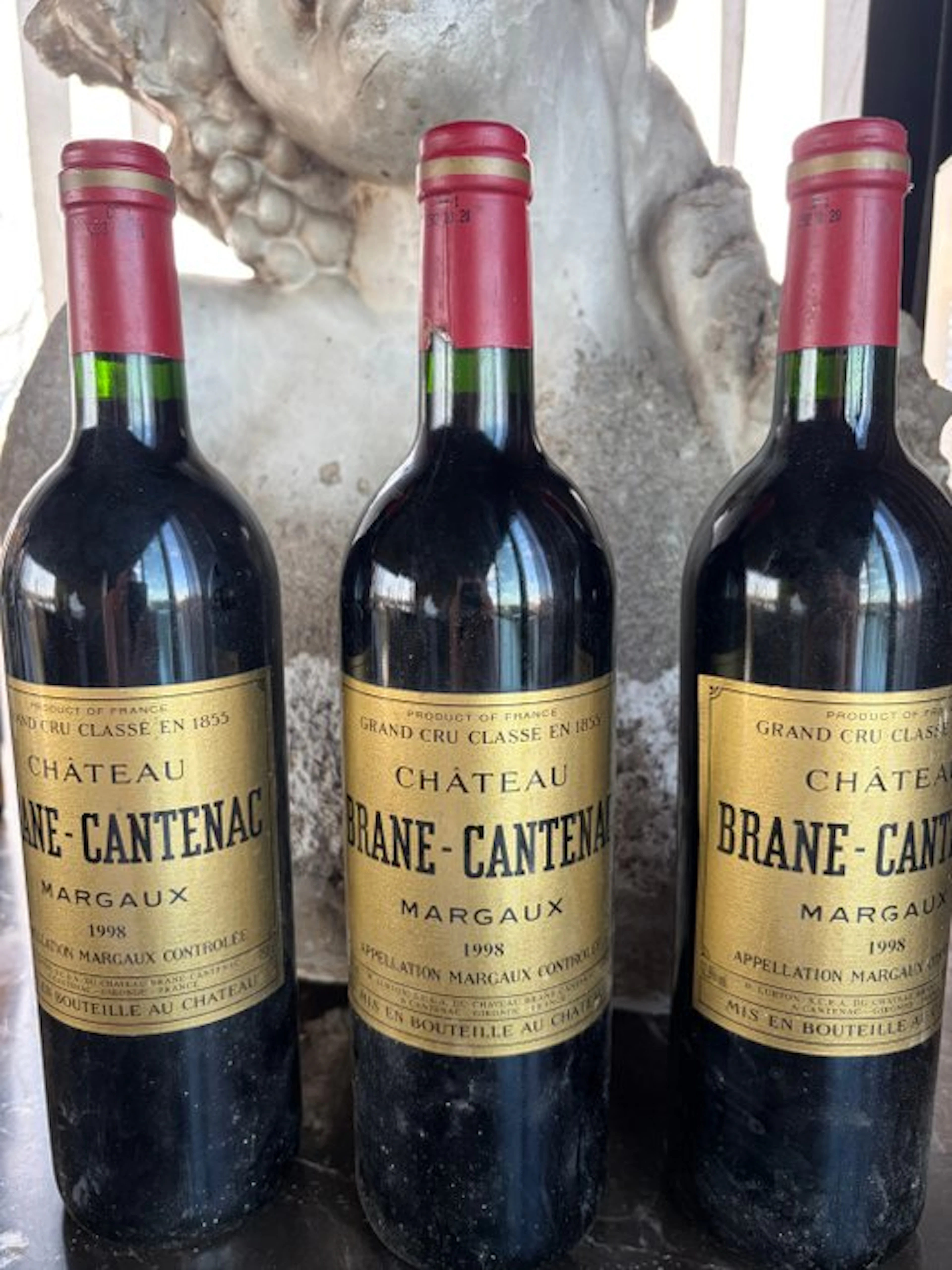 1998 Chateau Brane-Cantenac - Margaux 2ème Grand Cru Classé - 3 Bottles (0.75L)