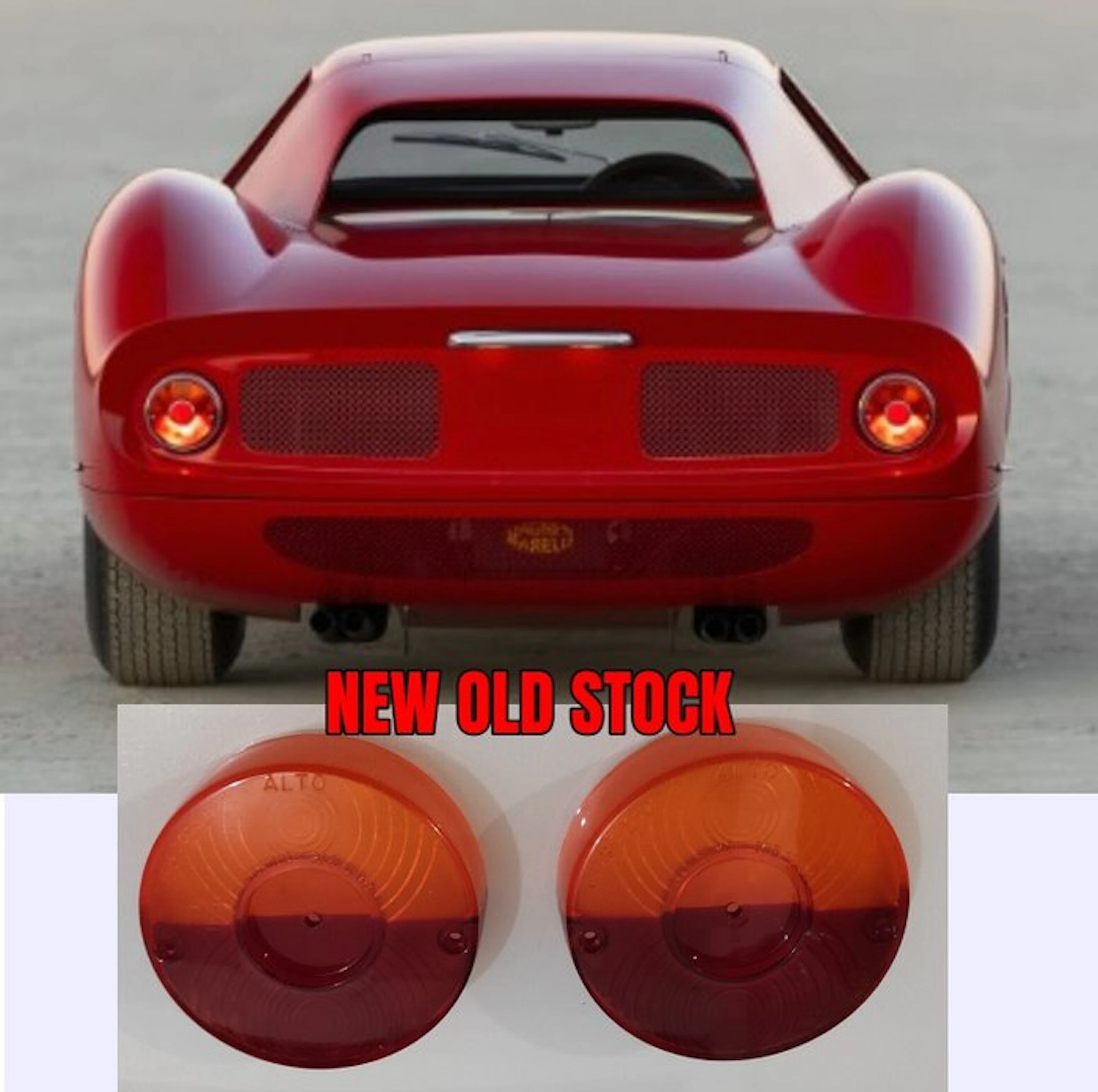 Ferrari 275 taillight lenses Original Altissimo - Ferrari 250 lusso