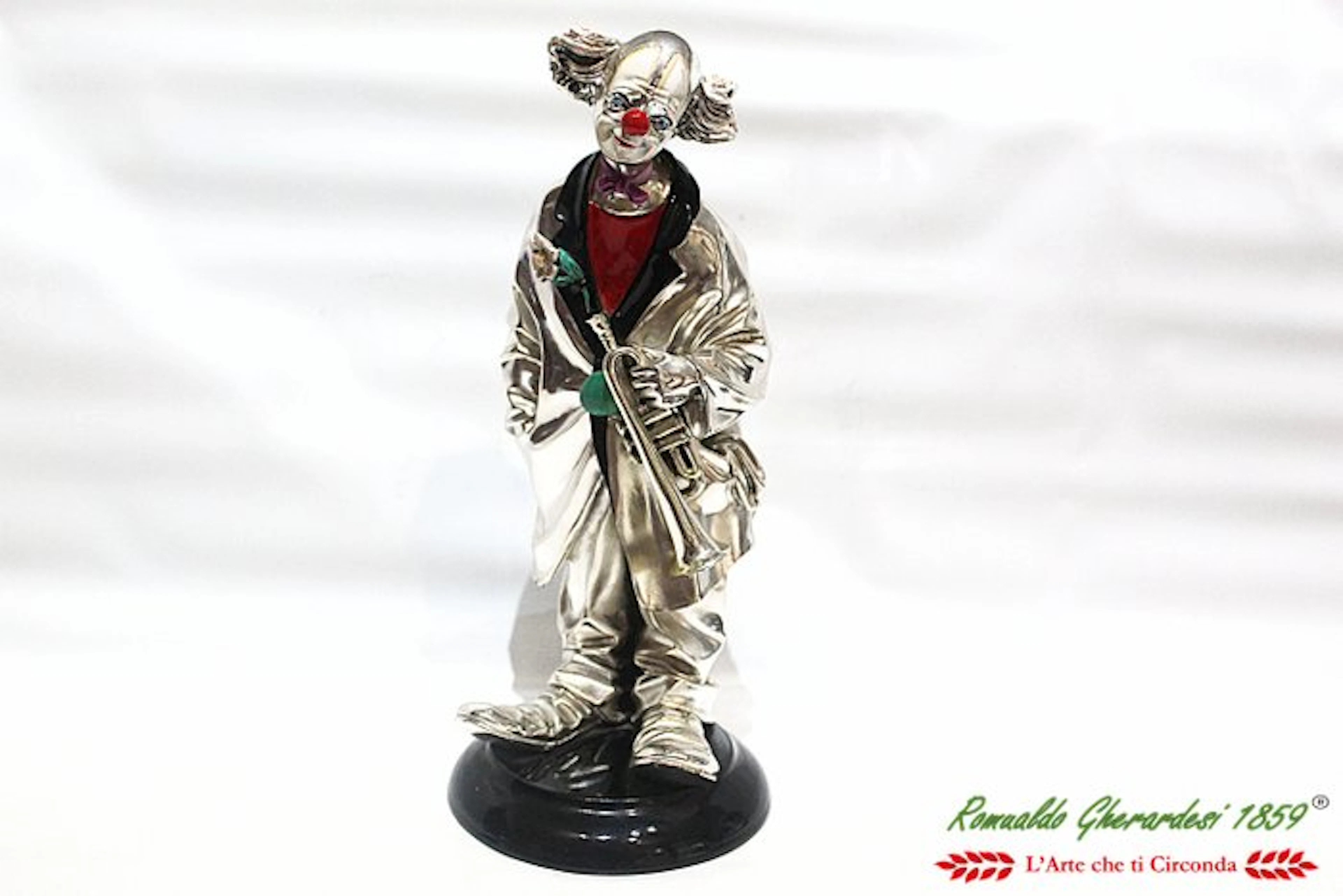 Clown Smalti e lastra argento Grande misura - Figure - CLOWN - .925 silver