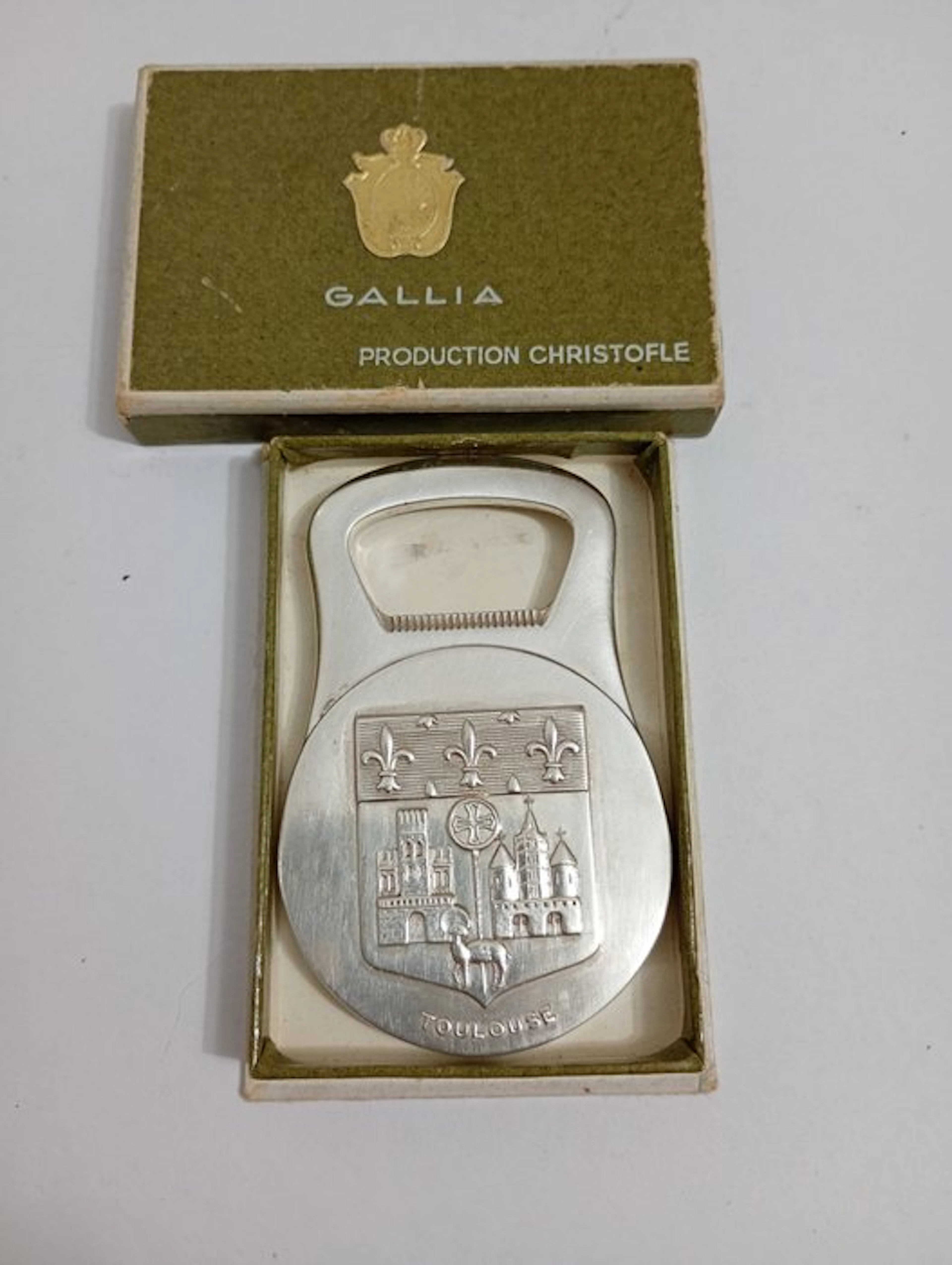 Christofle, Gallia - Bottle opener - Silverplated - L'Adapt-Table/Tolosa