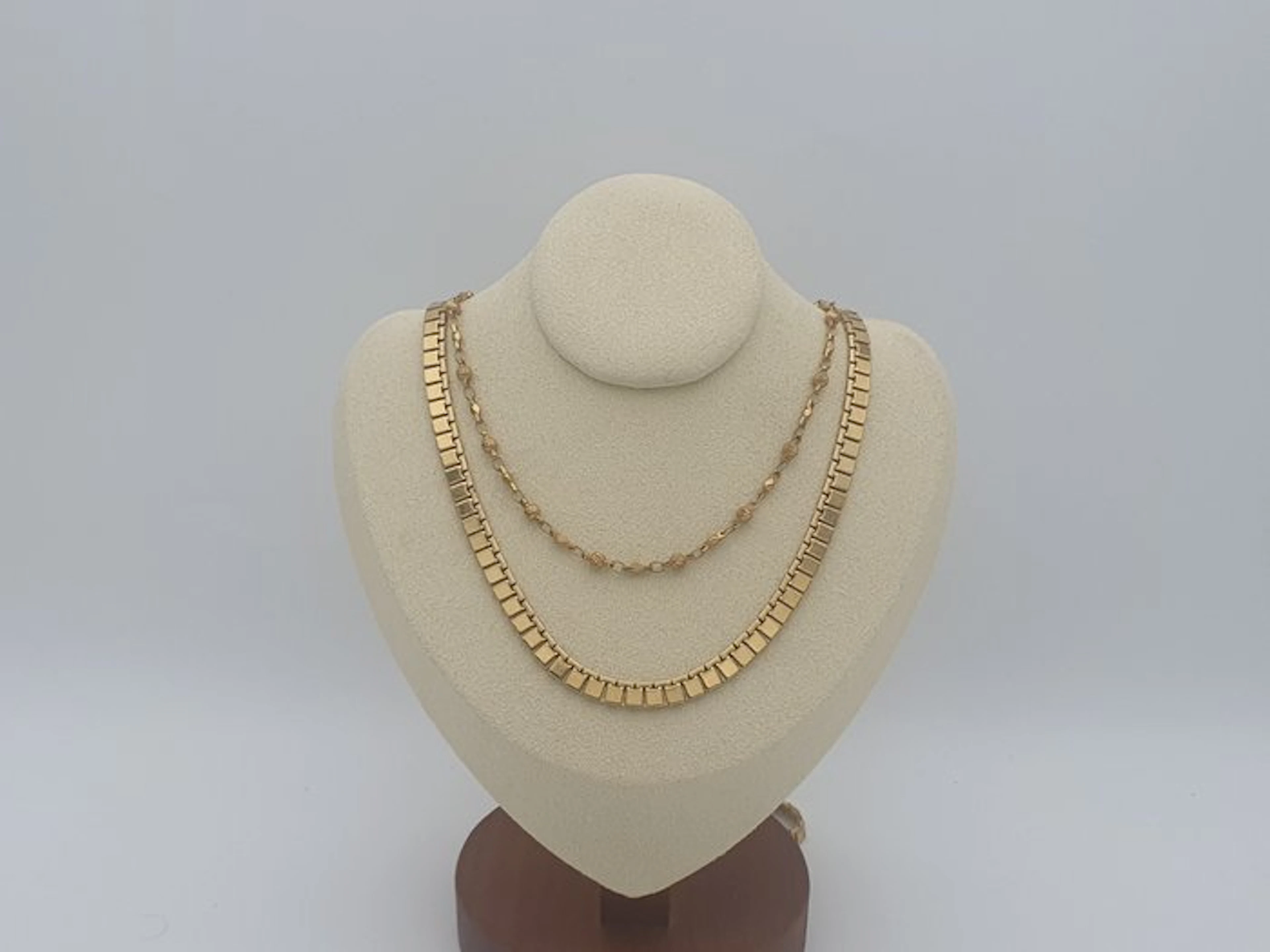 Monet - Gold-plated - Necklace - 2 Vintage Monet