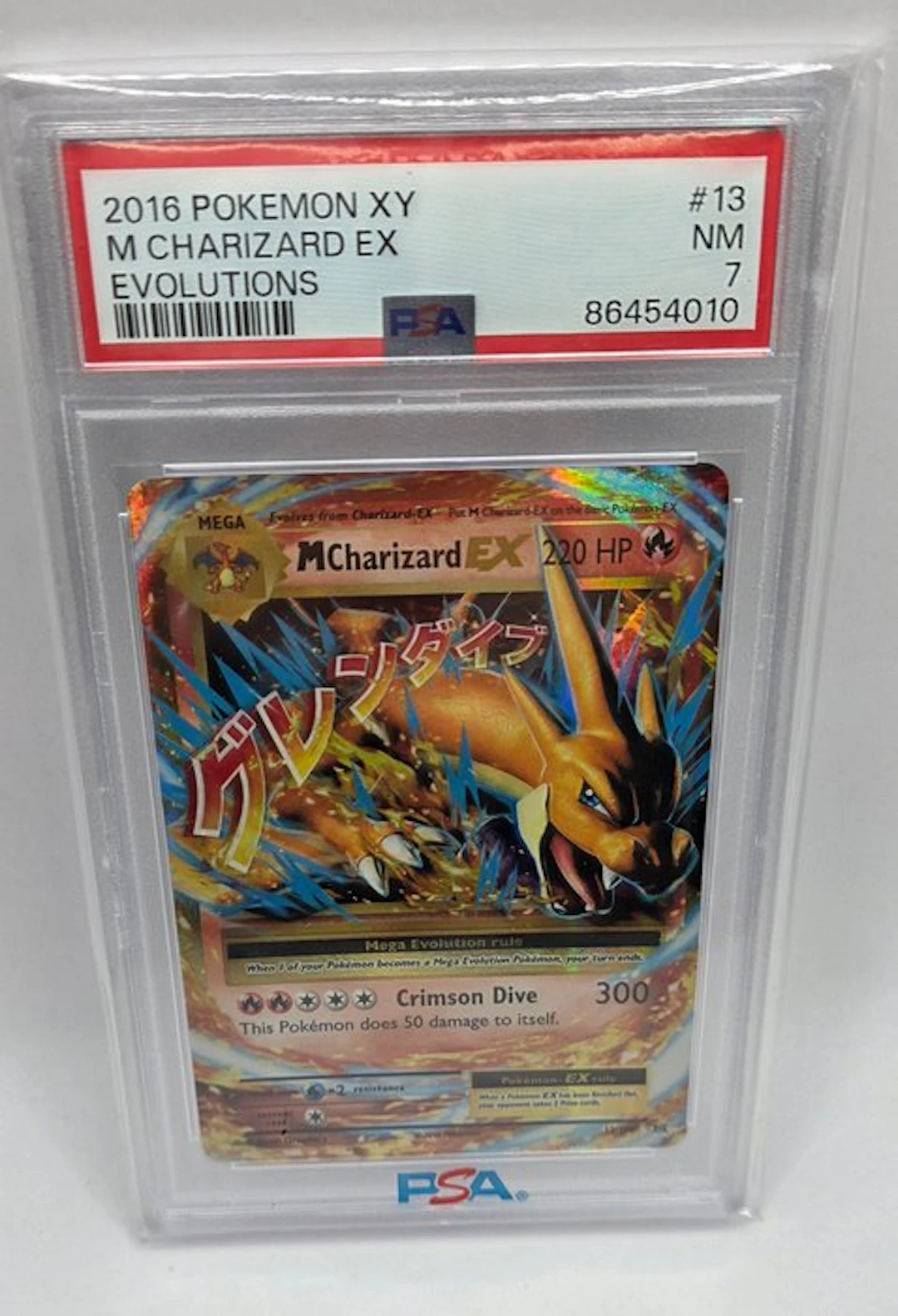 Pokémon - 1 Graded card - Charizard 13 Foil, Full art - PSA 7 - XY - Evolutions