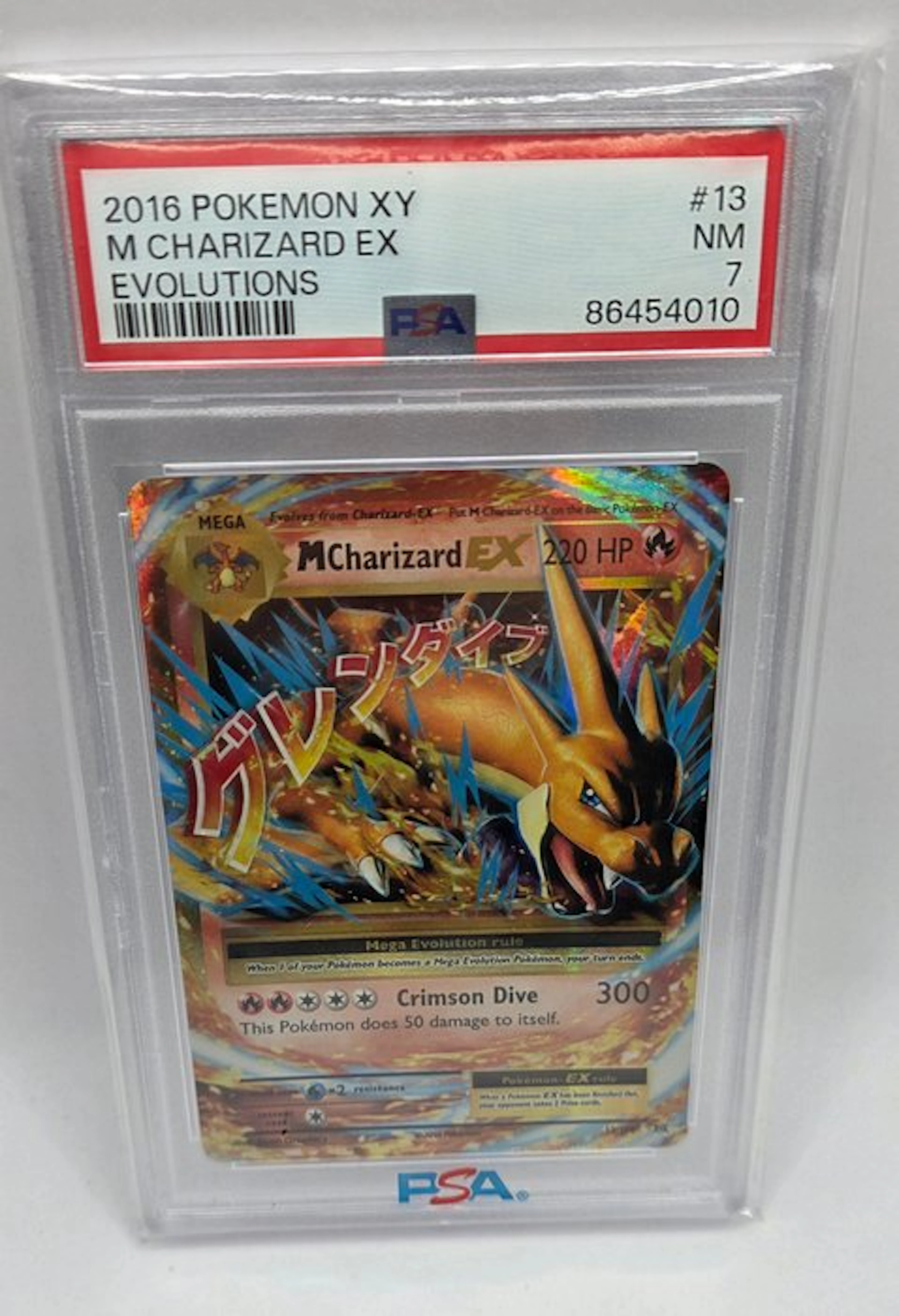 Pokémon - 1 Graded card - Charizard 13 Foil, Full art - PSA 7 - XY - Evolutions