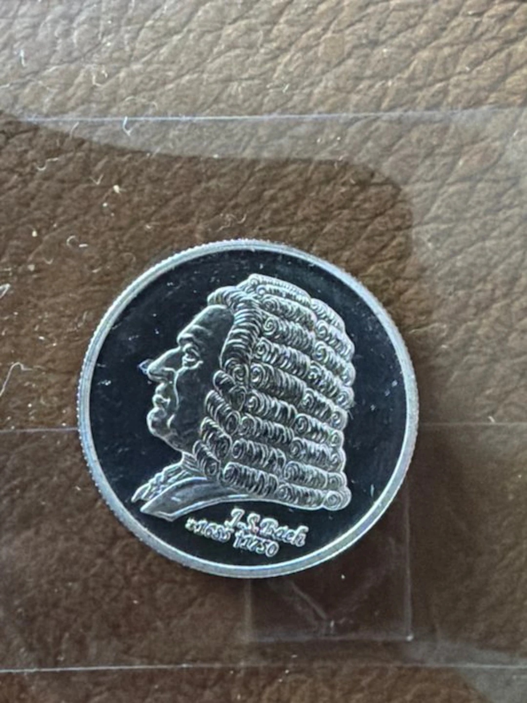 World. Silver medal J.S. Bach - 1/4 oz (.999) (No reserve price)