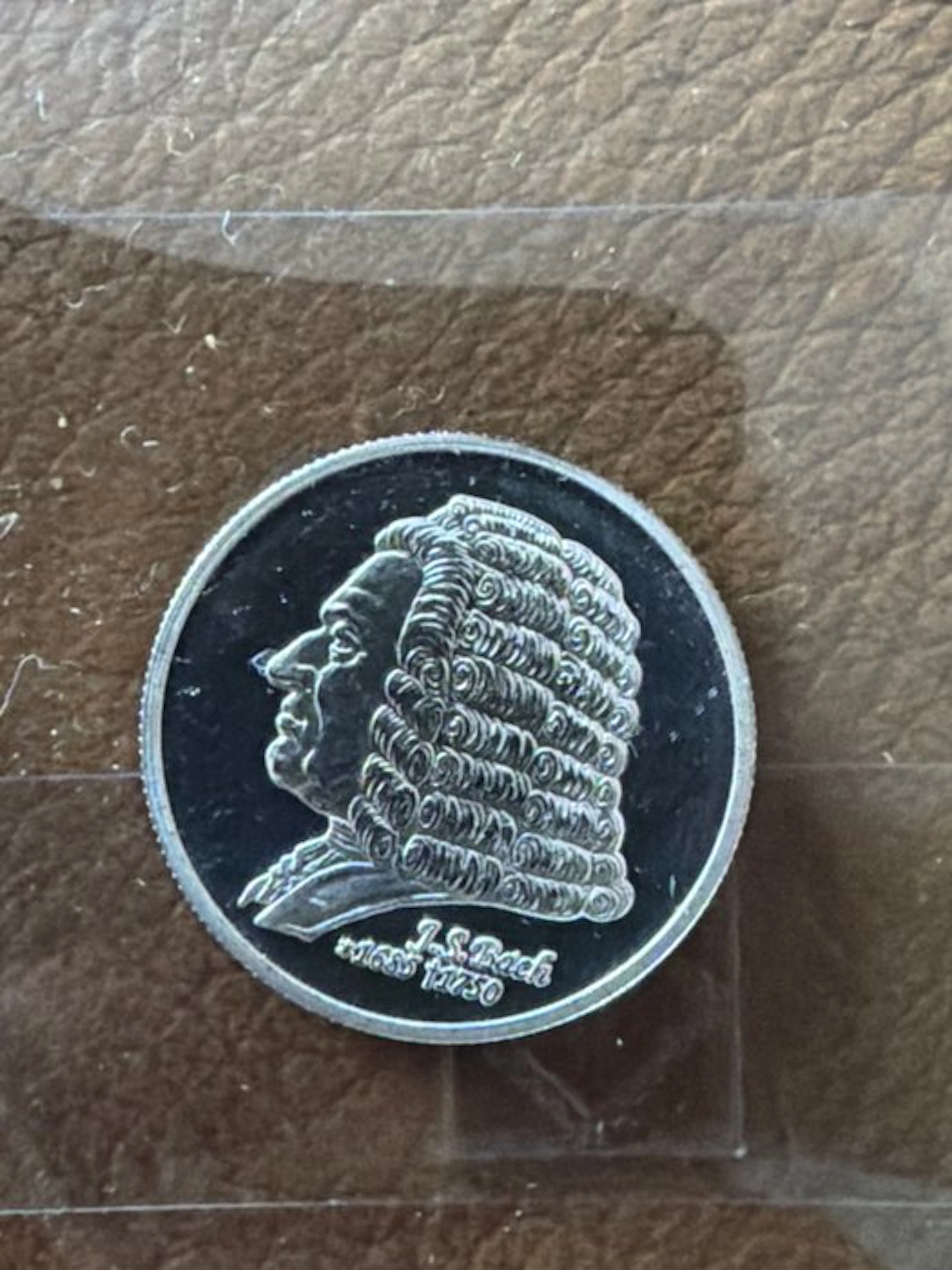 World. Silver medal J.S. Bach - 1/4 oz (.999) (No reserve price)