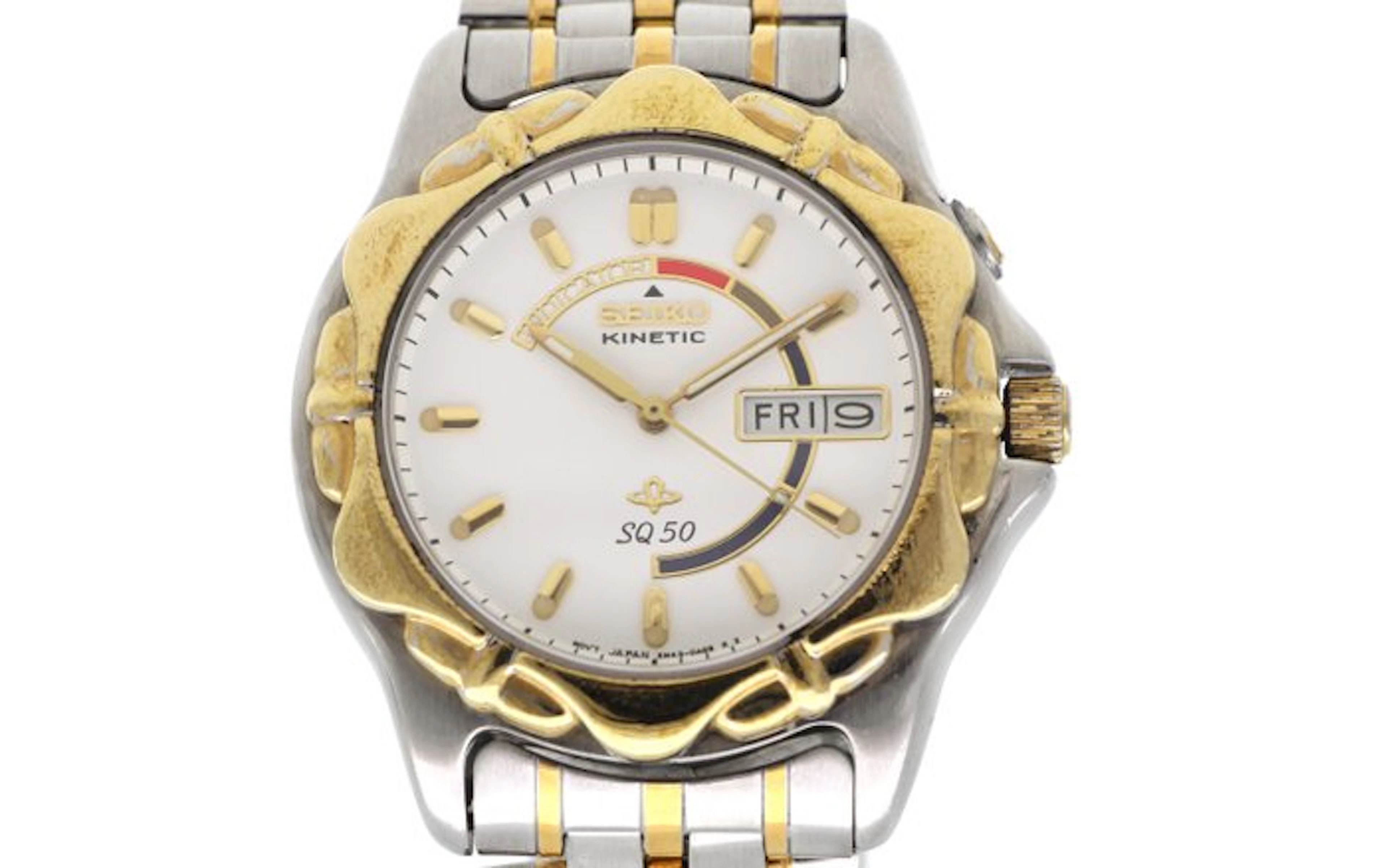 Seiko - Seiko Kinetic SQ 50 Indicator "Starfish" Bezel...