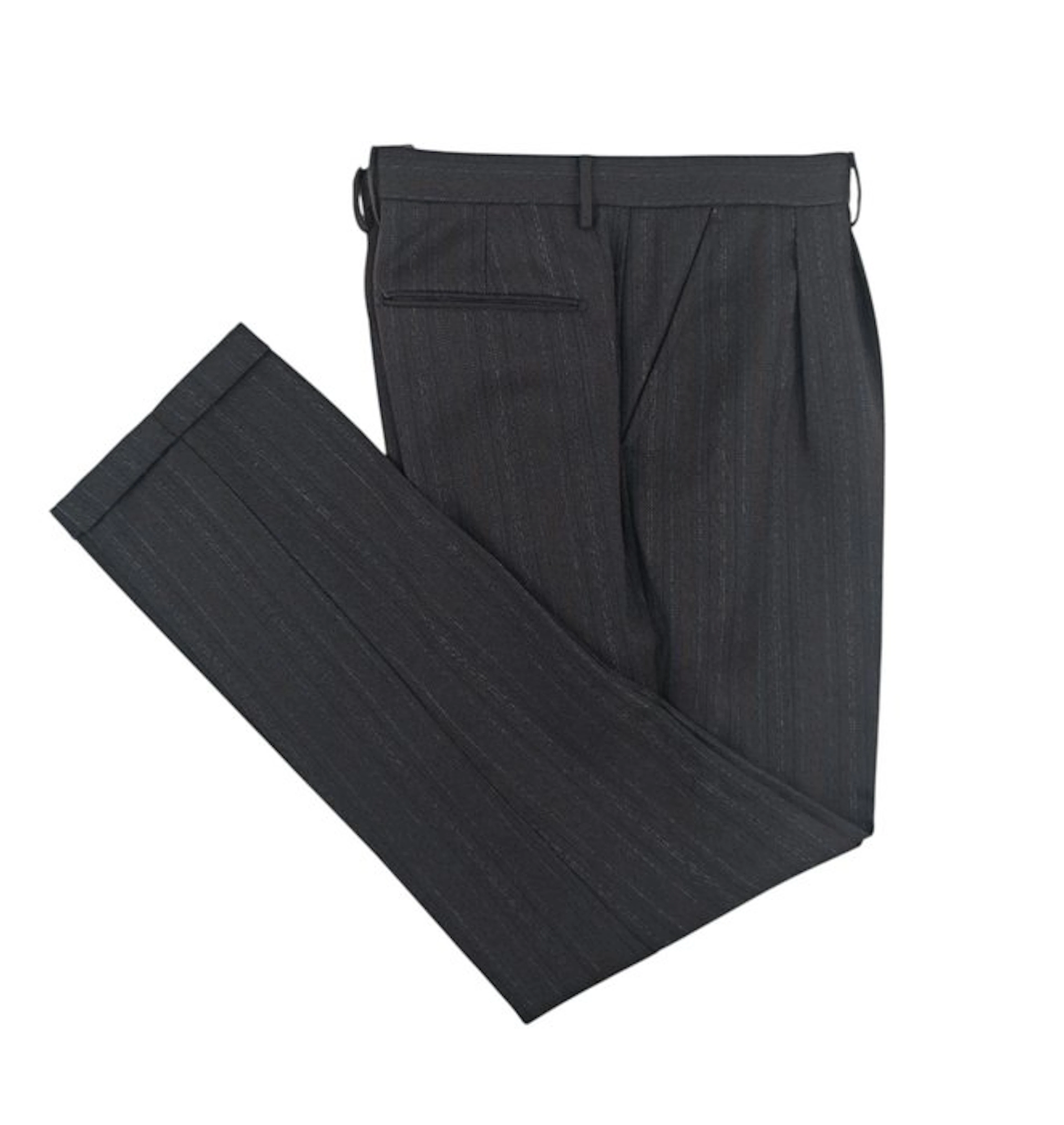 SANTANIELLO SALERNO - 48 IT - Dress Pant Blue Herringbone...
