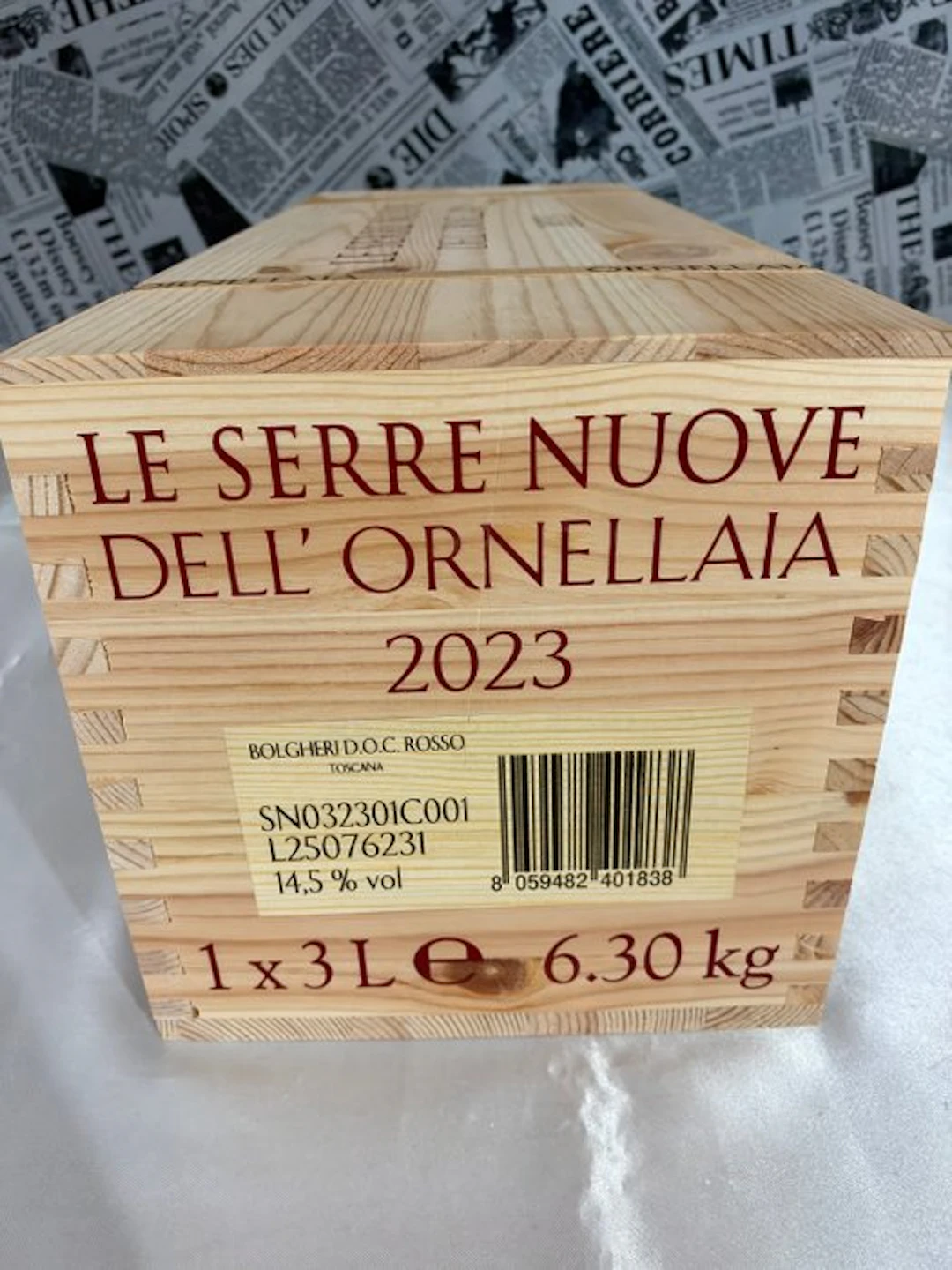 2023 Ornellaia, Le Serre Nuove - Tuscany DOCG - 1 Double Magnum/Jeroboam (3.0L)