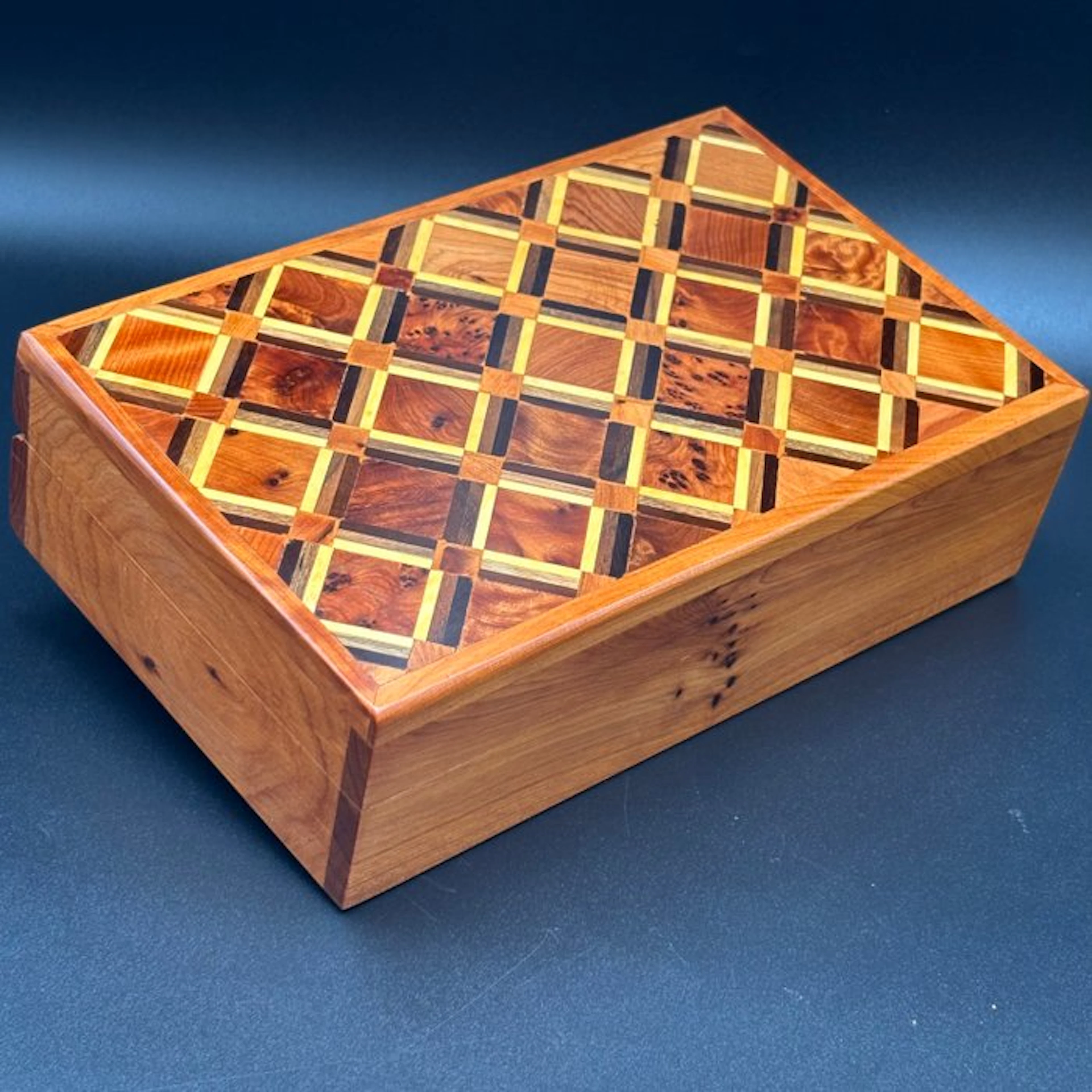 Jewellery box - Thuya - Thuya handmade Marquetry