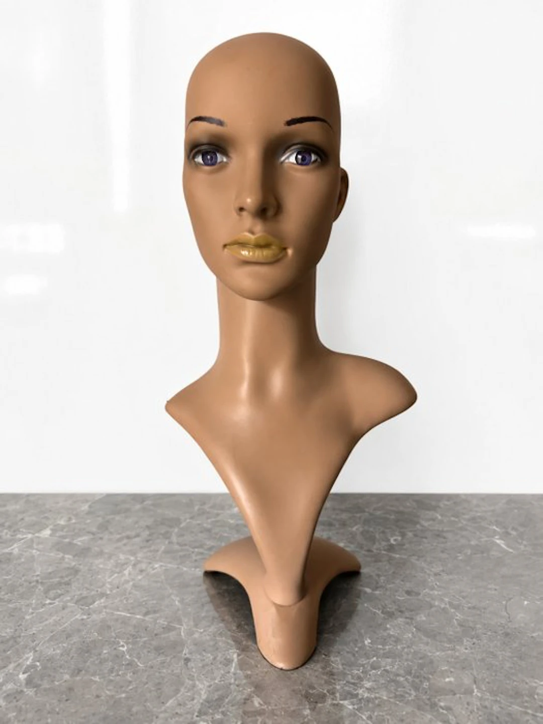 Mannequin - Vintage Sculptural Female Bust with...