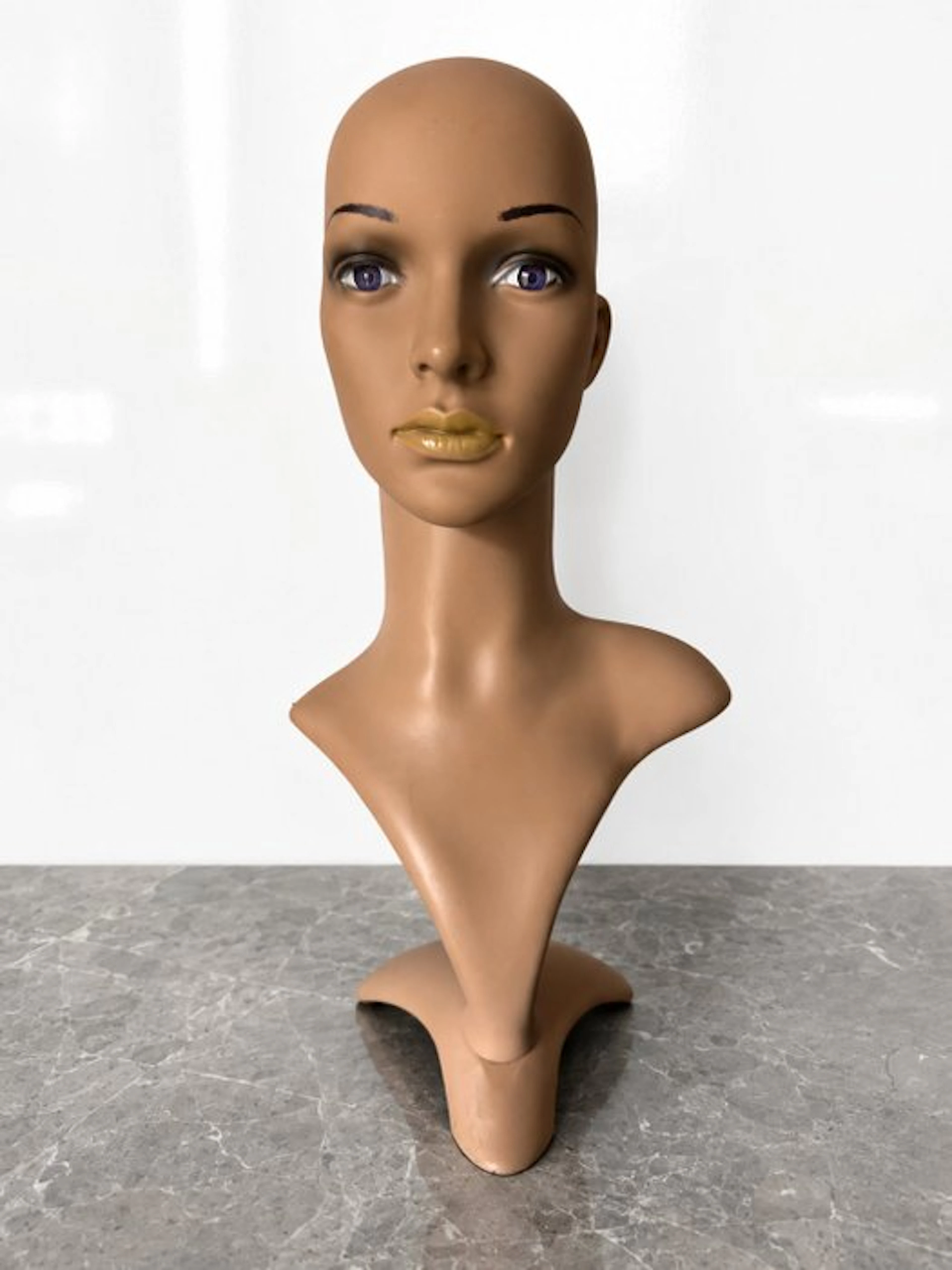 Mannequin - Vintage Sculptural Female Bust with...
