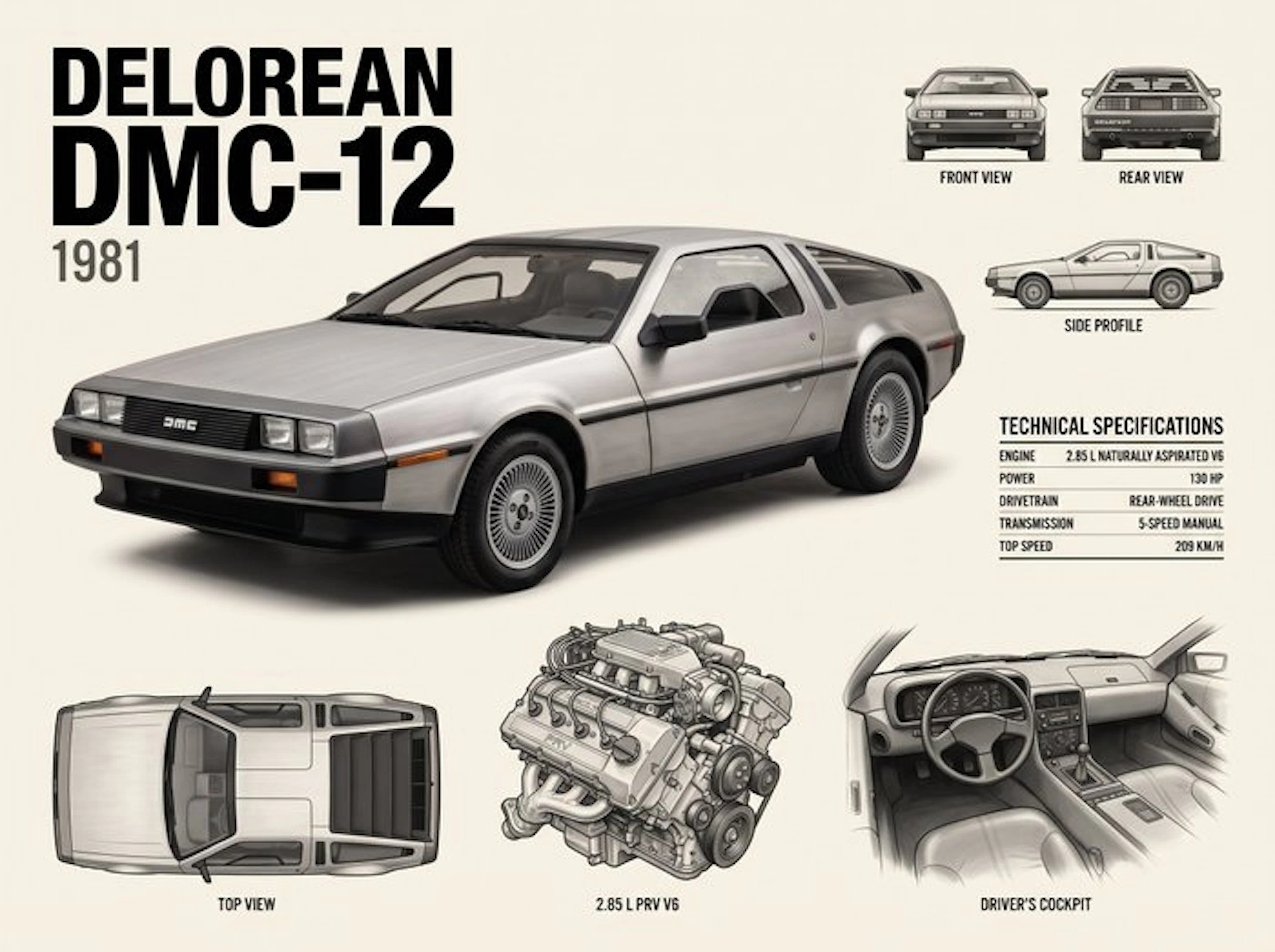 Shmidt.Art - DeLorean - DELOREAN DMC-12 1981 - 2010s