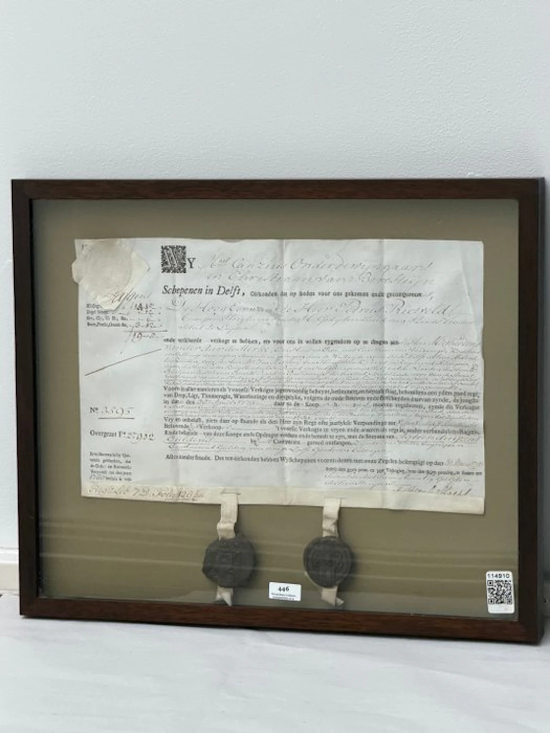 Netherlands - Document - Originele 18e-eeuwse...