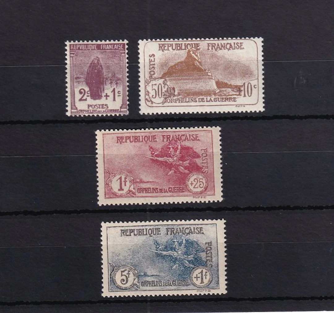 France 1927/1926 - Signed Calves, hinge-less, complete series - Yvert n°229/232