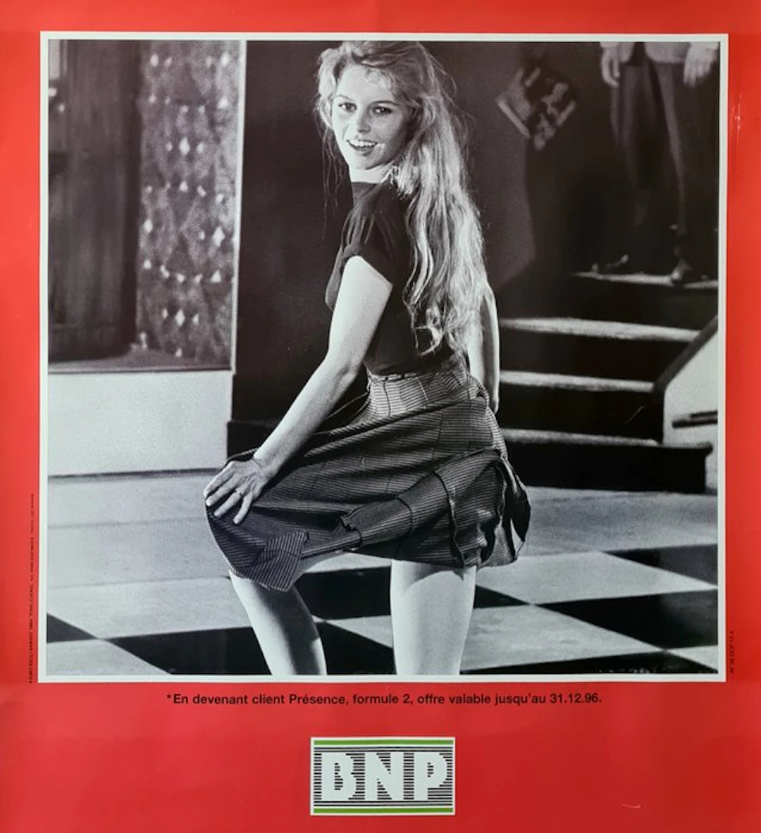 Anonymous - Banque National de Paris - BNP - Brigitte Bardot poster