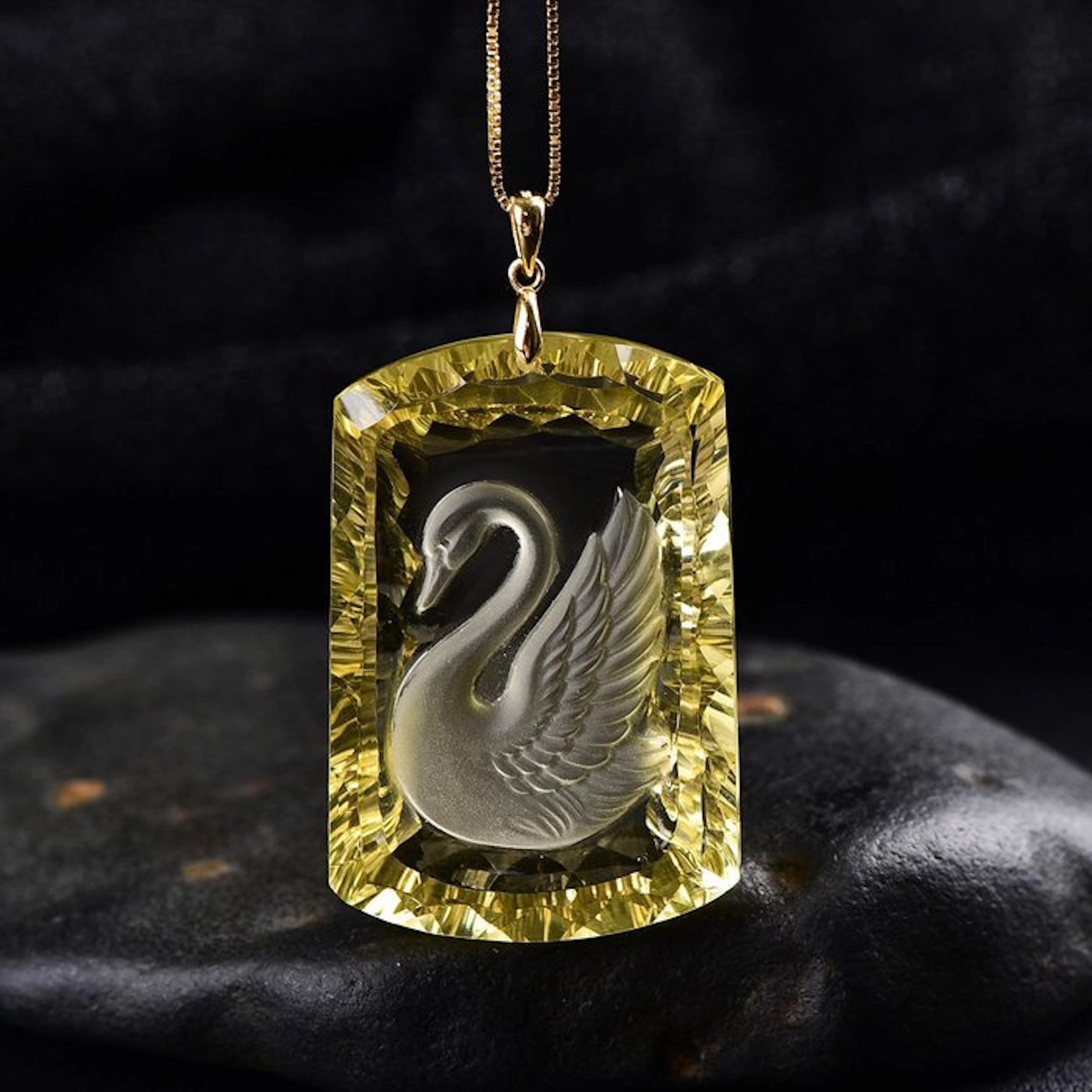 ALGT Certified - Huge and Masterful Natural Citrine...