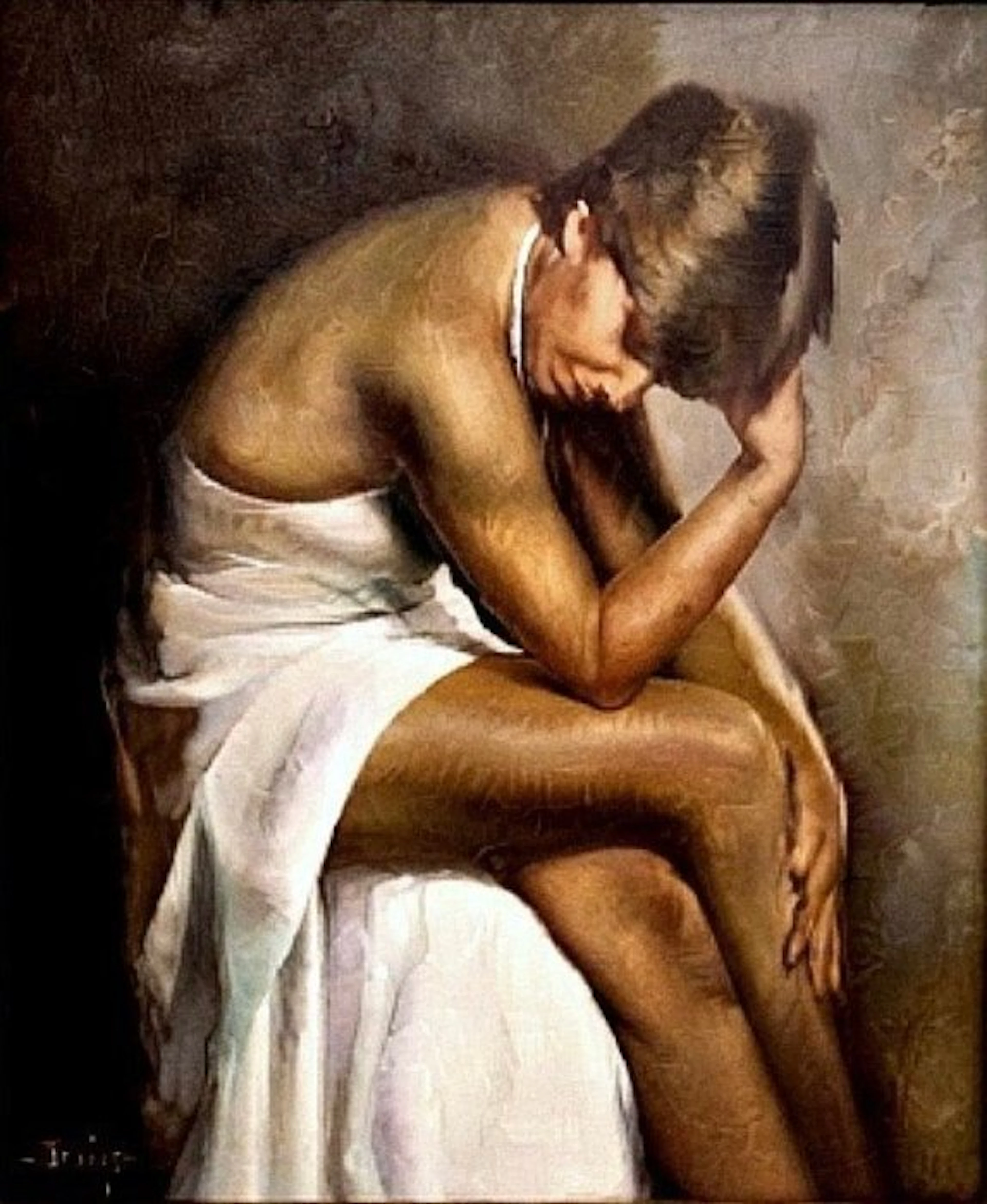Domingo Alvarez Gomez (1942) - Joven Pensativa