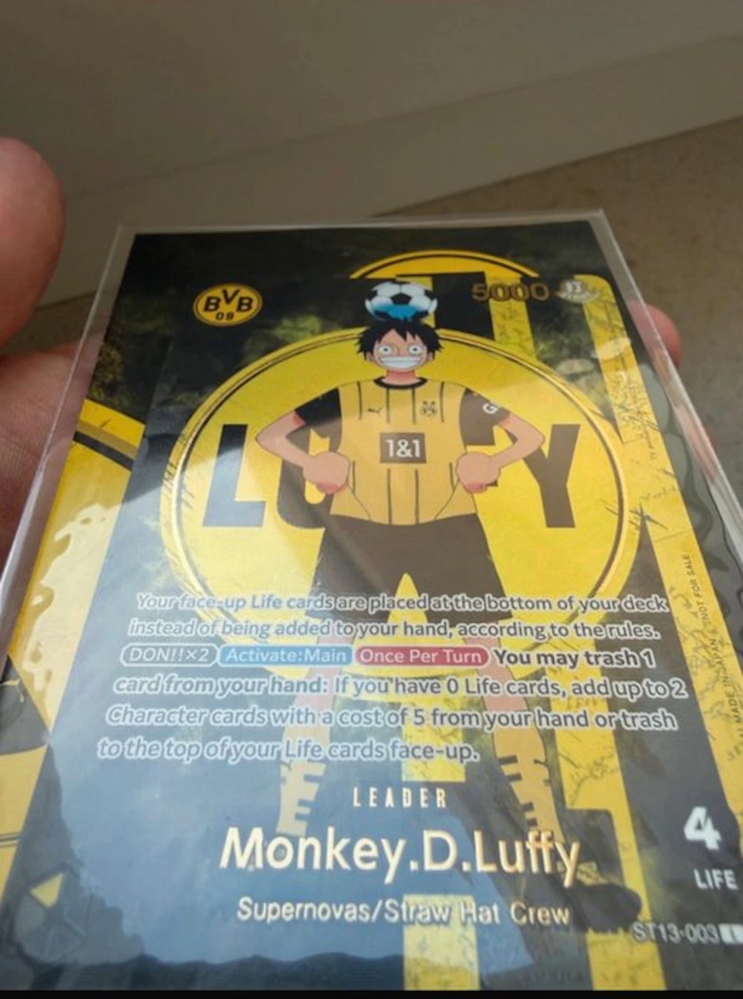 Bandai Namco - 1 Card - One Piece - Monkey D. Luffy St13-003