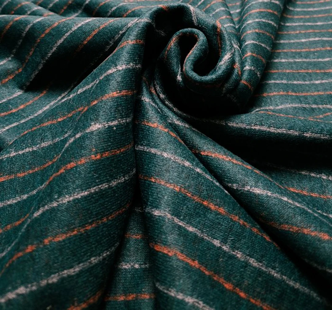 B664 - 580 x 165 cm - Maglia in Pura Lana di Biella - Textile - 580 cm - 165 cm