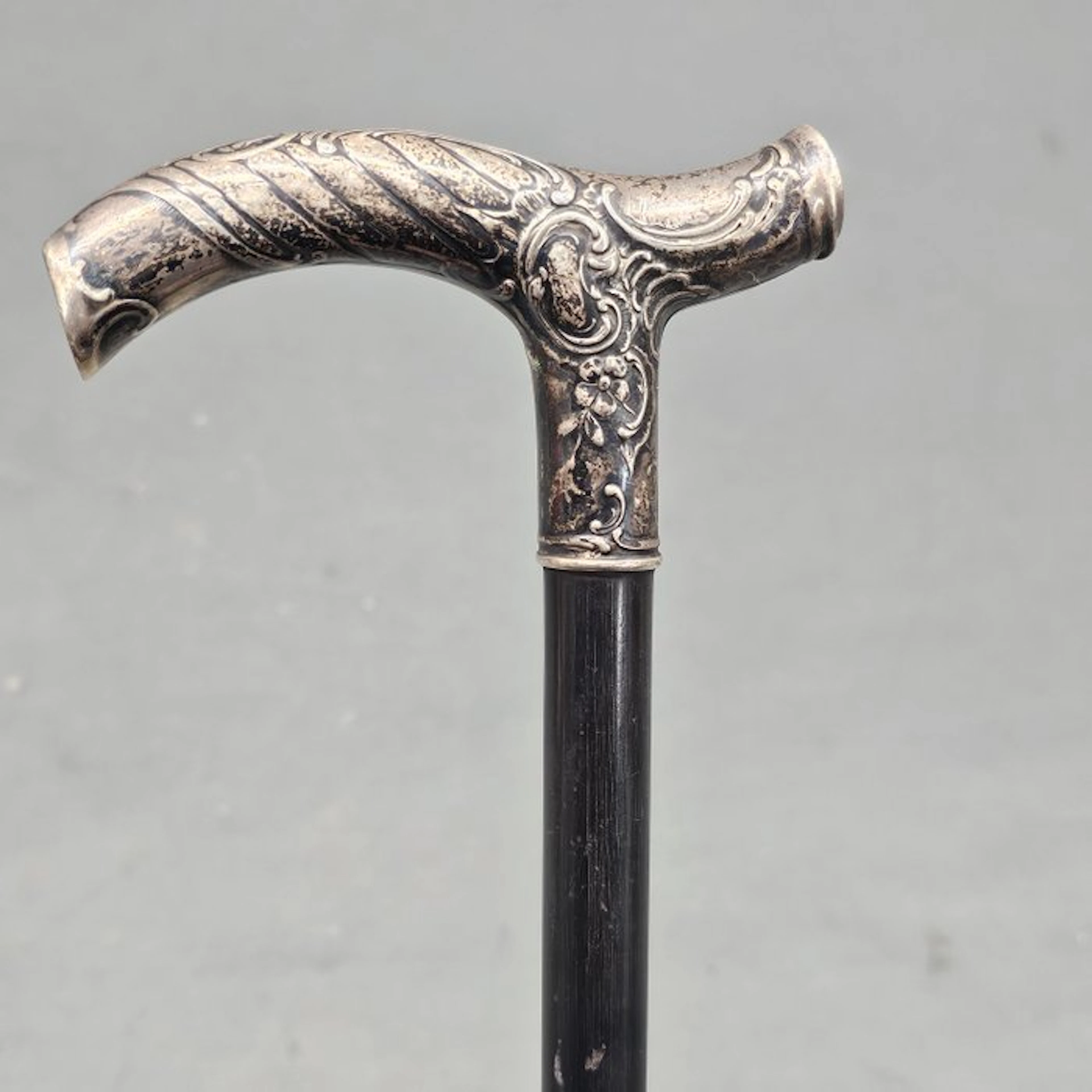 Walking stick - .800 silver - Walking cane 800 silver