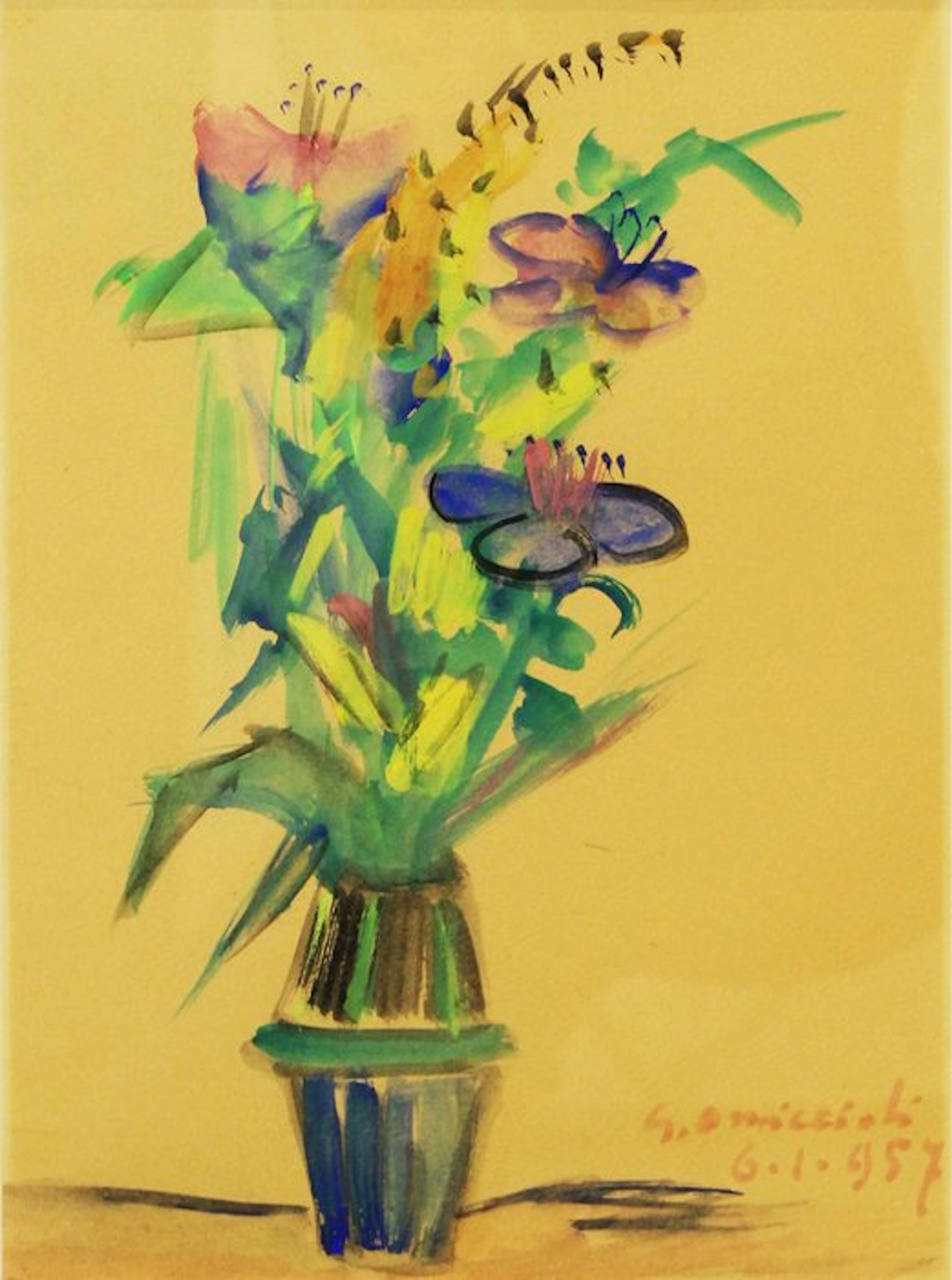 Giovanni Omiccioli (1901-1975) - Vaso di fiori
