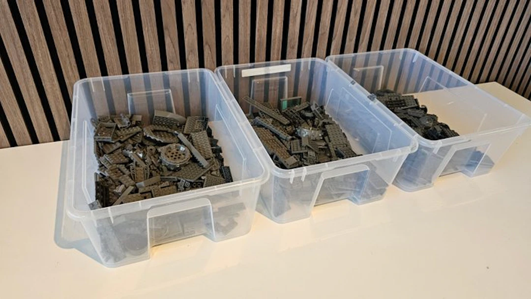 LEGO Pieces - 1000 Pieces - Dark Bluish Gray