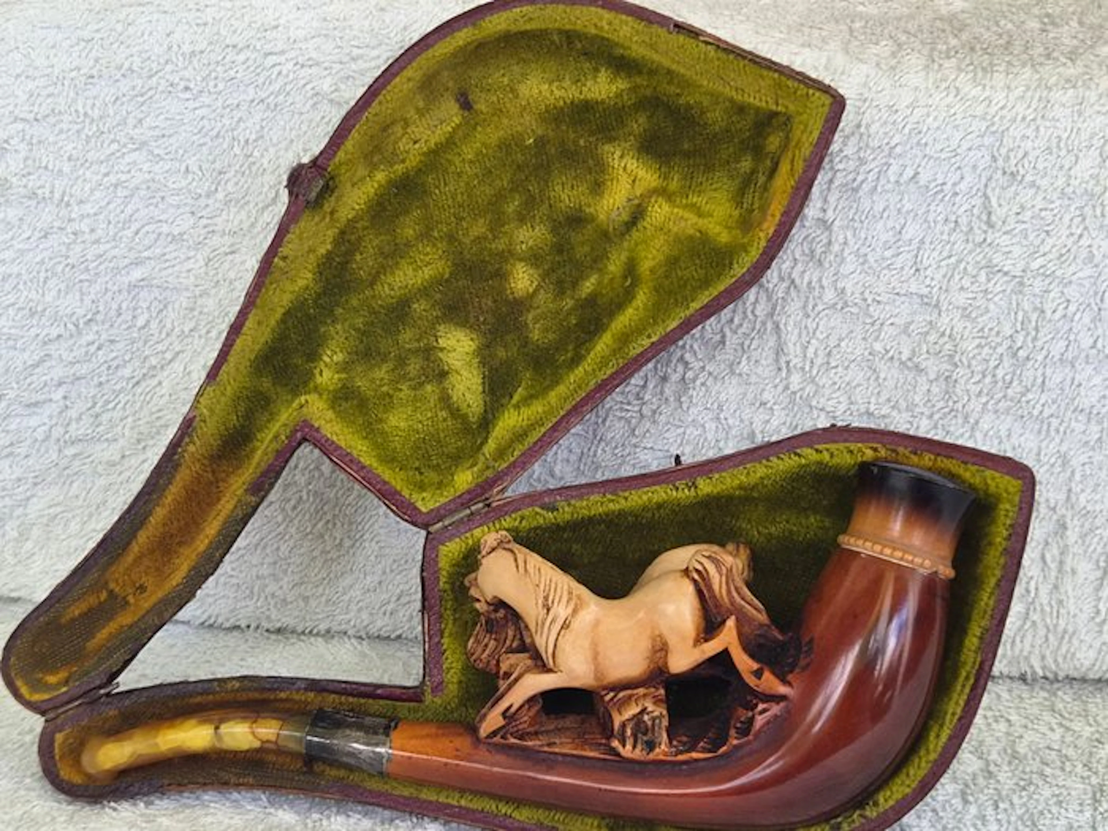 Pferde - Meerschaum pipe - Meerschaum